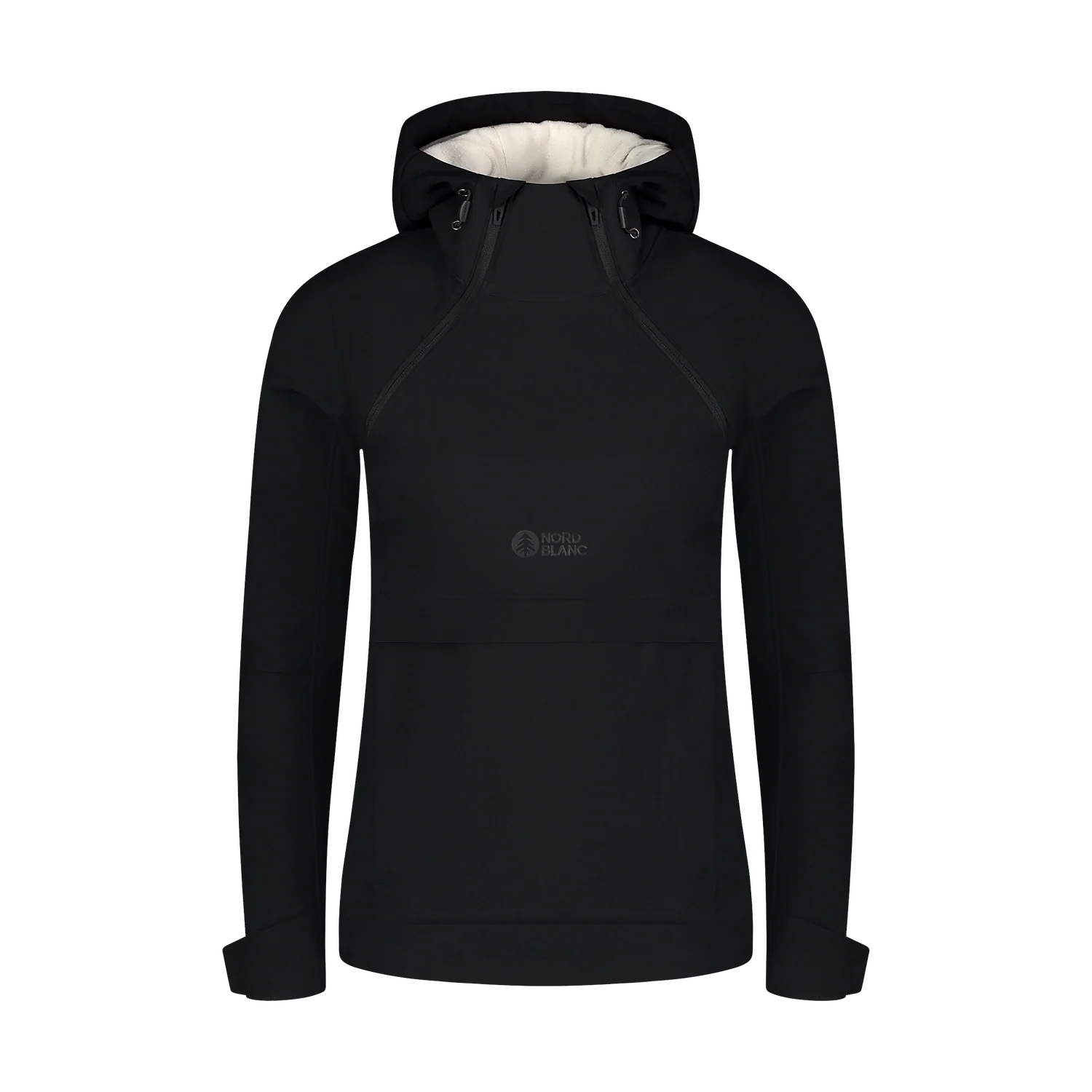 Anorac ușor softshell cu fleece pentru femei - CALDERA negru-1