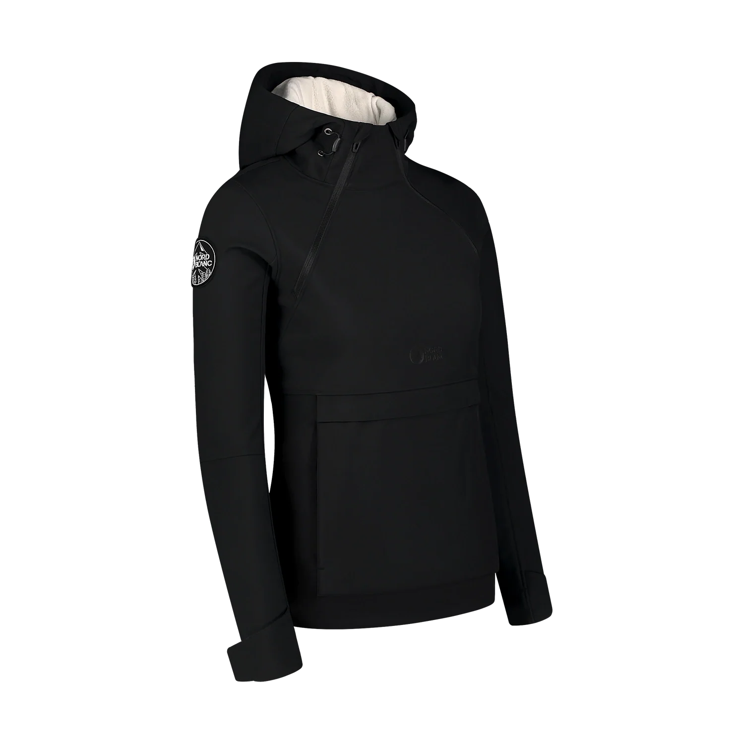 Anorac ușor softshell cu fleece pentru femei - CALDERA negru-2