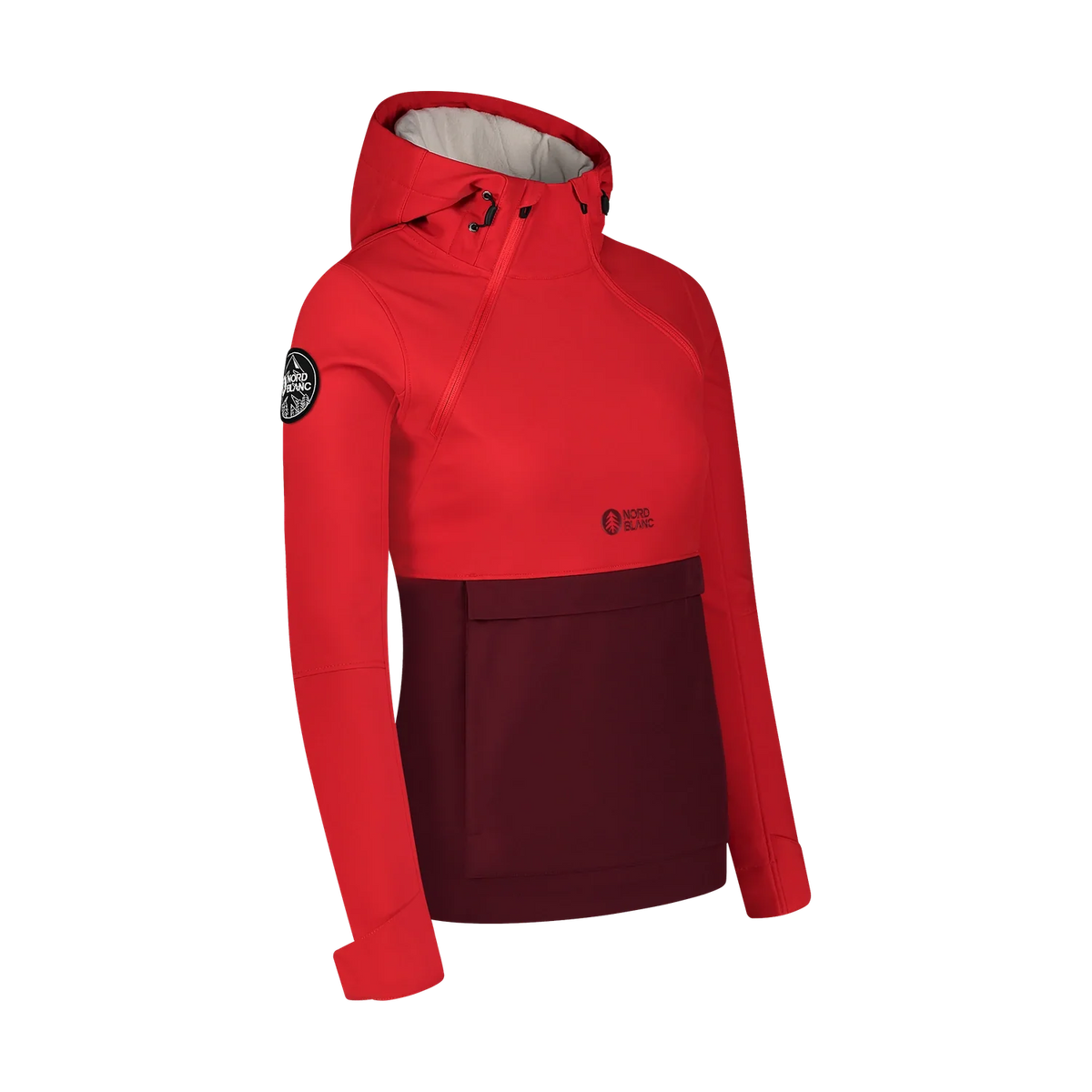Softshell-Anorak mit Fleece Damen - CALDERA rot-2