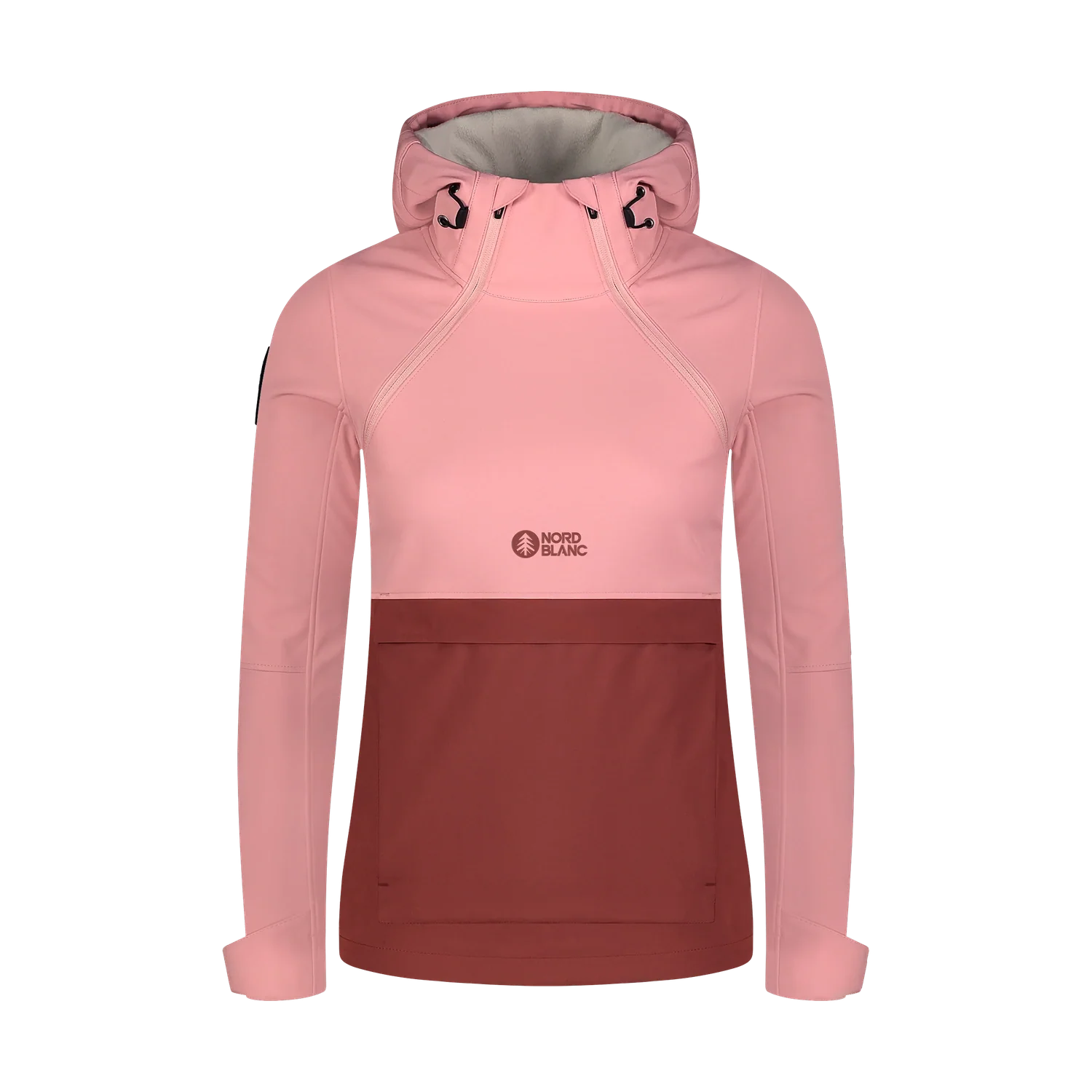 Zateplený softshellový anorak dámsky - CALDERA ružový