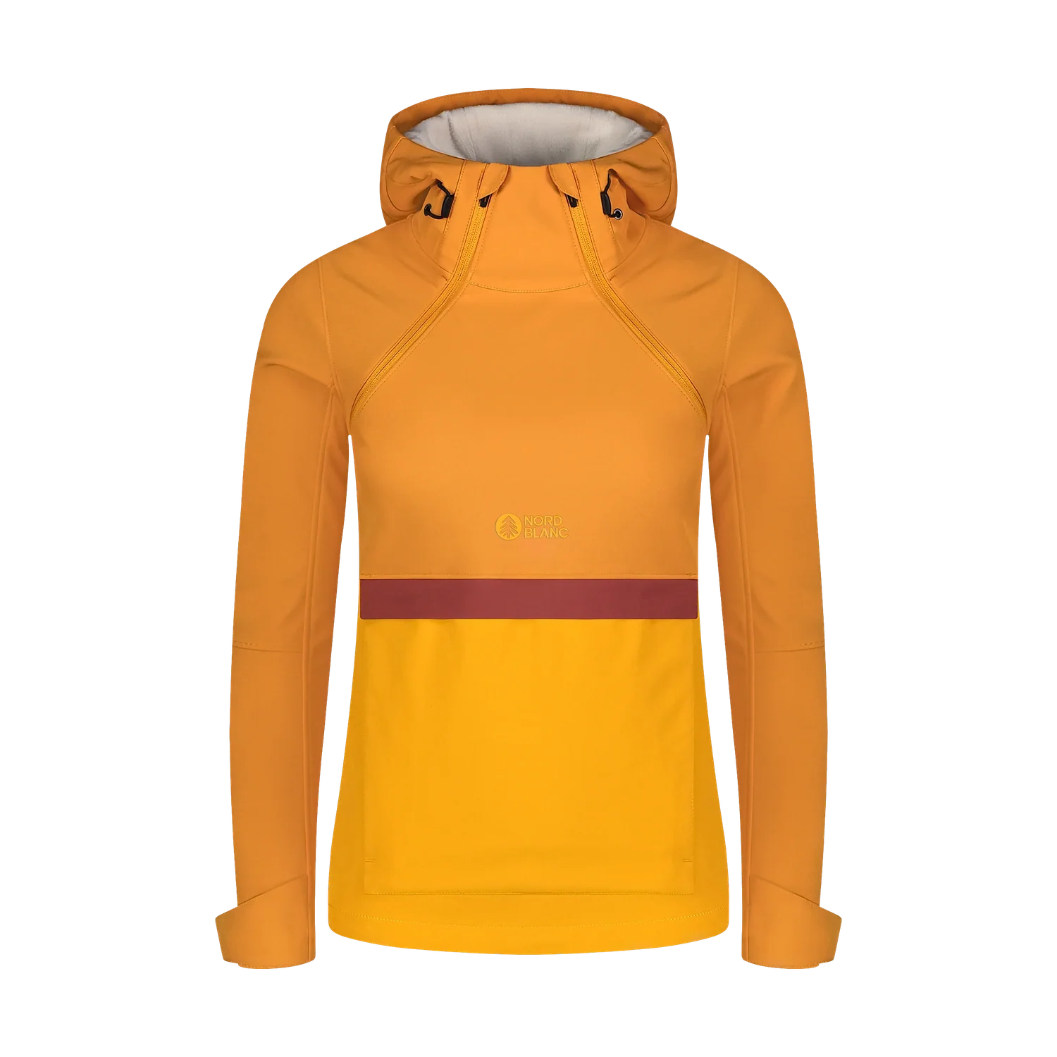 Zateplený softshellový anorak dámsky - CALDERA žltý-1