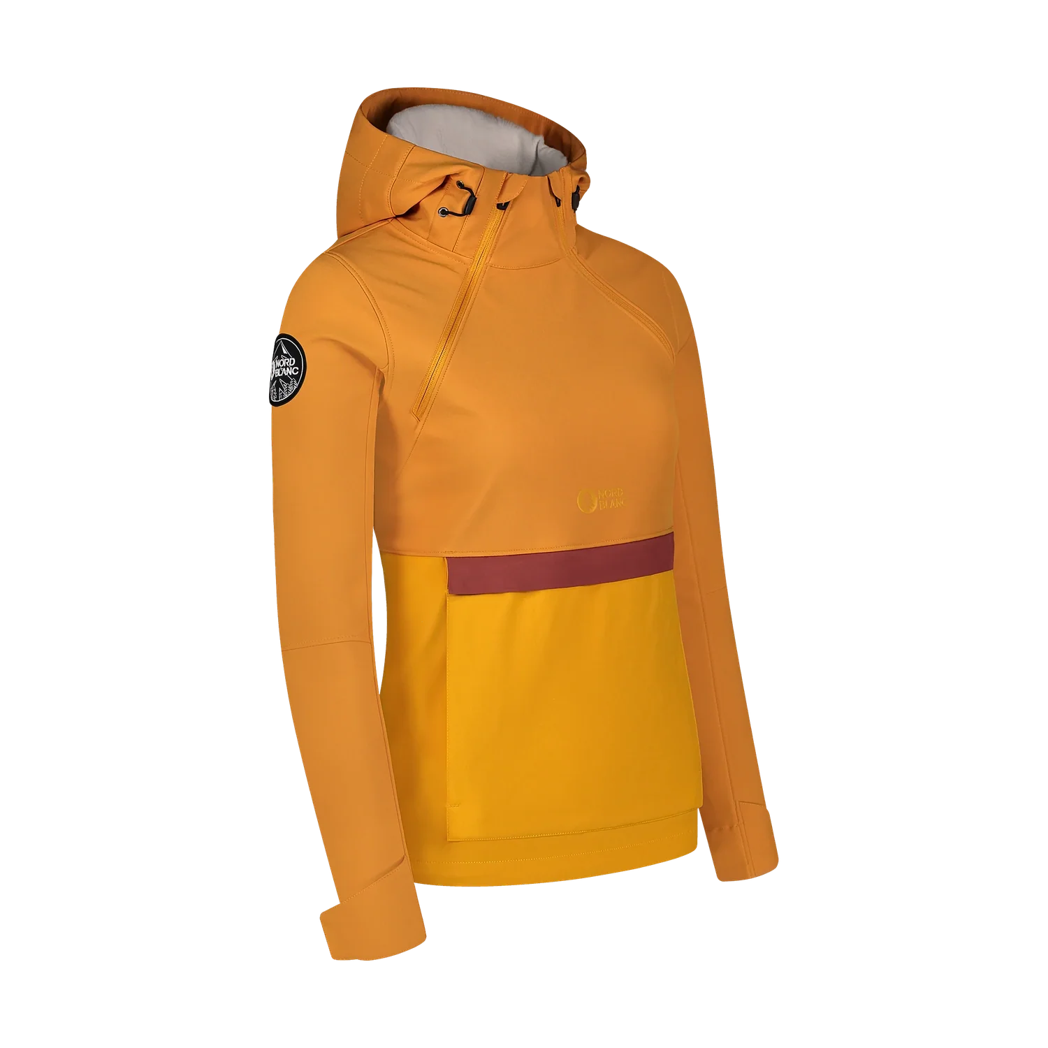 Zateplený softshellový anorak dámsky - CALDERA žltý-2