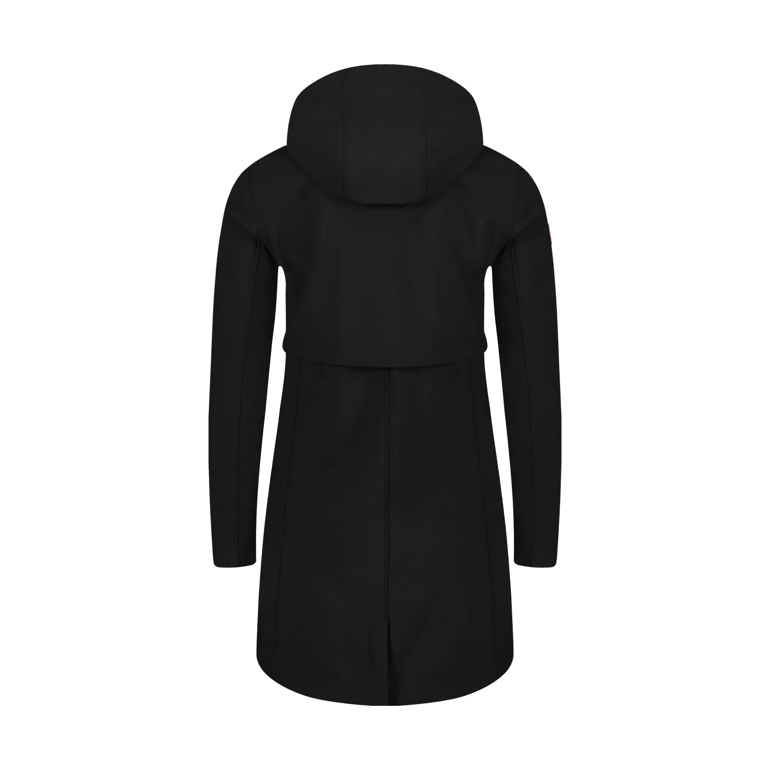 Geacă lungă softshell cu fleece pentru femei - CALYPSO neagră-3