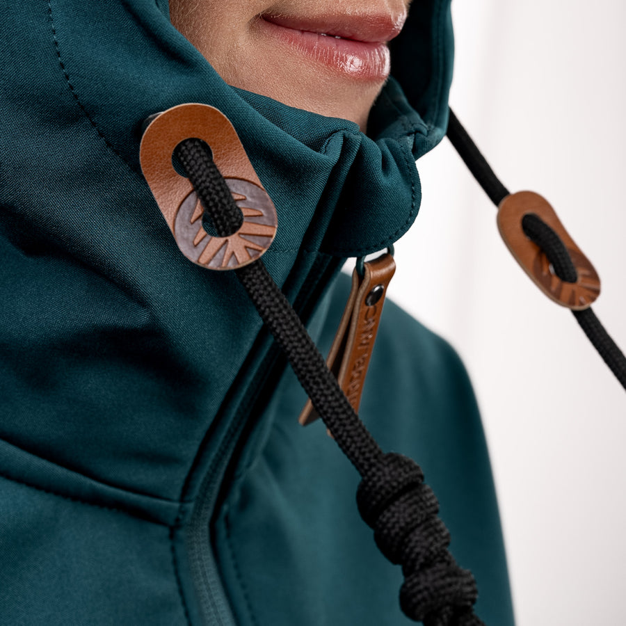 Adjustable hood drawcord
