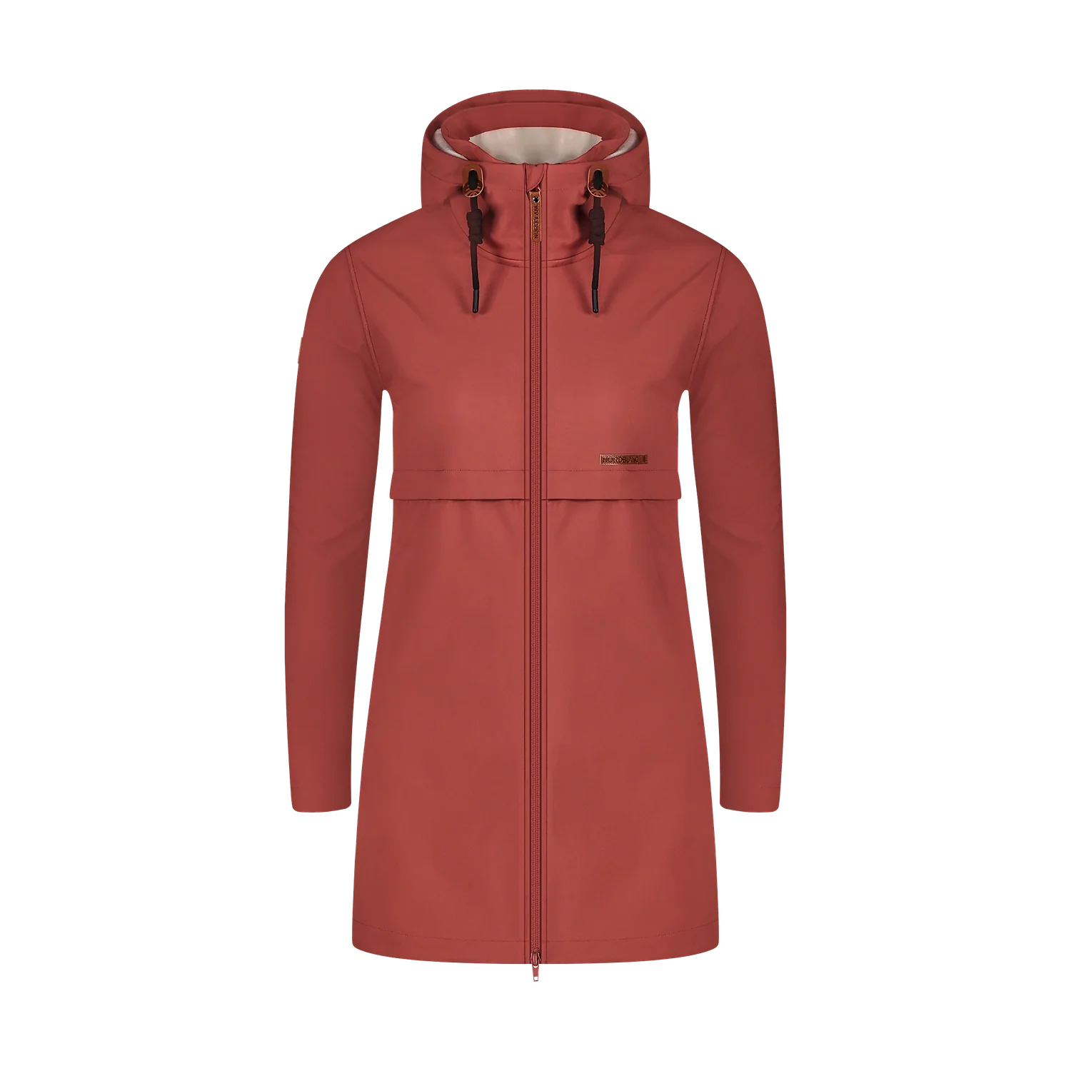 Softshell parka with fleece women's - CALYPSO brown-1