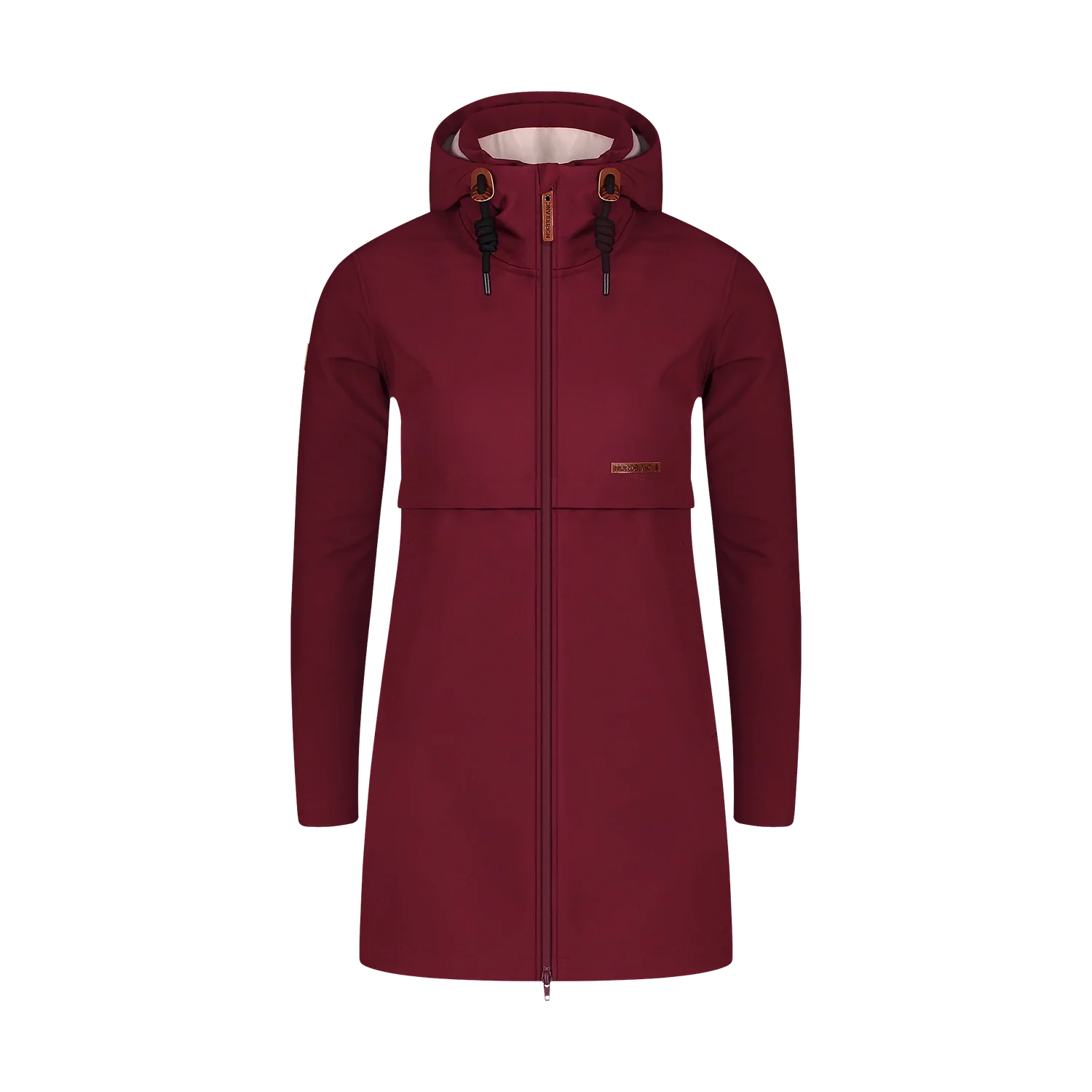 Warmer Softshell parka Damen - CALYPSO weinrot