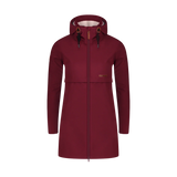 Softshell parka with fleece women's - CALYPSO wine red
