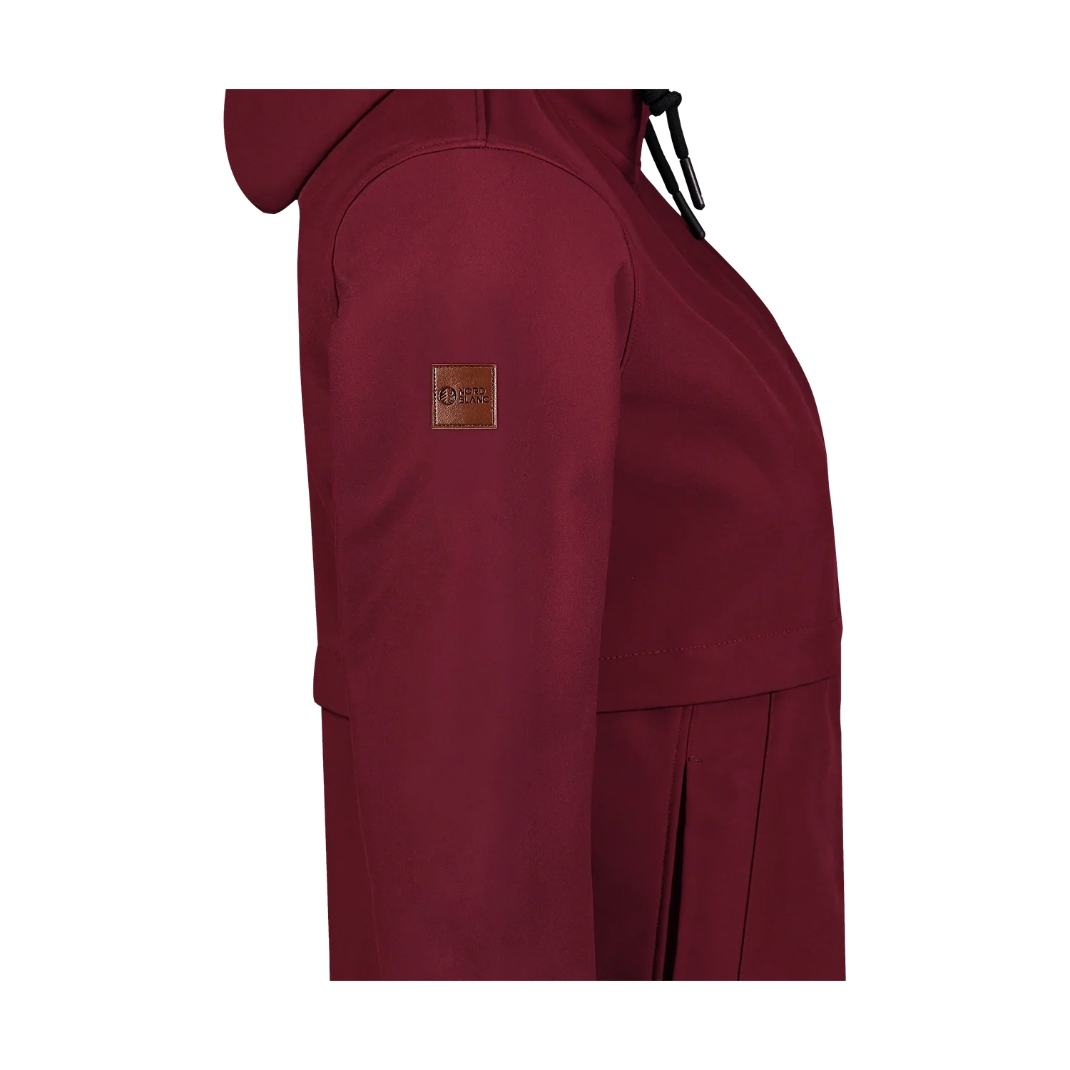 Softshell parka with fleece women's - CALYPSO wine red-2