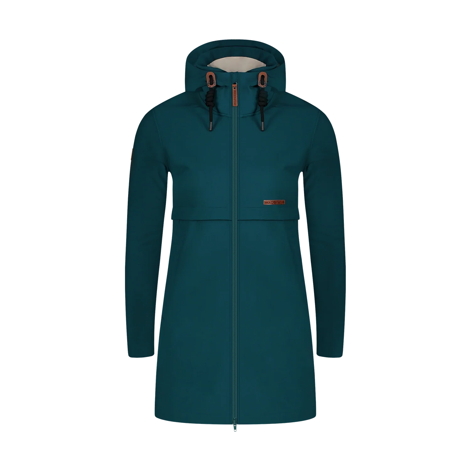 Warmer Softshell parka Damen - CALYPSO grün