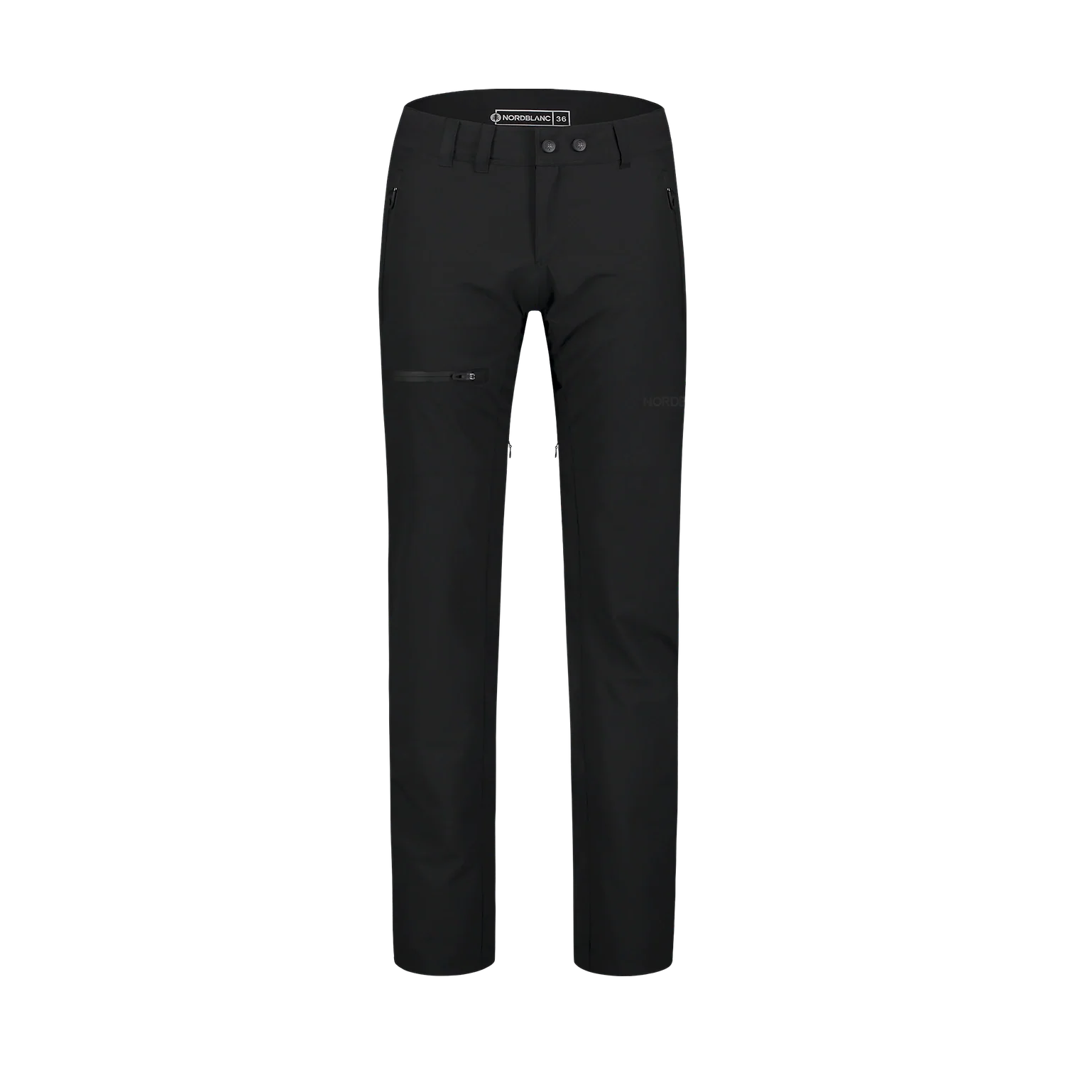 Outdoor waterproof pants with fleece women's - FLOE black-1