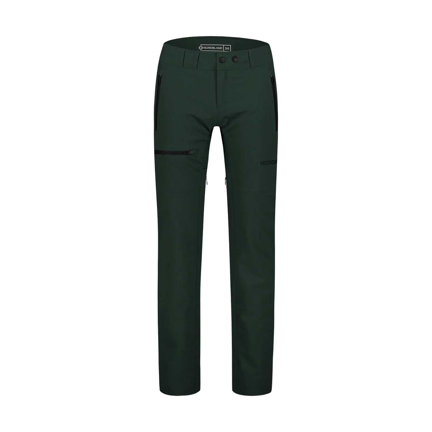 Zateplené nepromokavé outdoorové kalhoty dámské - FLOE tmavě zelené-1