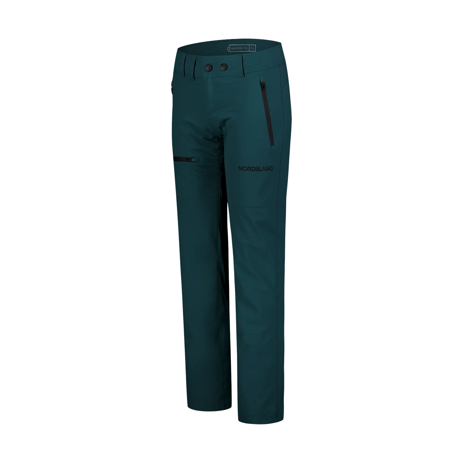 Outdoor waterproof pants with fleece women's - FLOE green-2