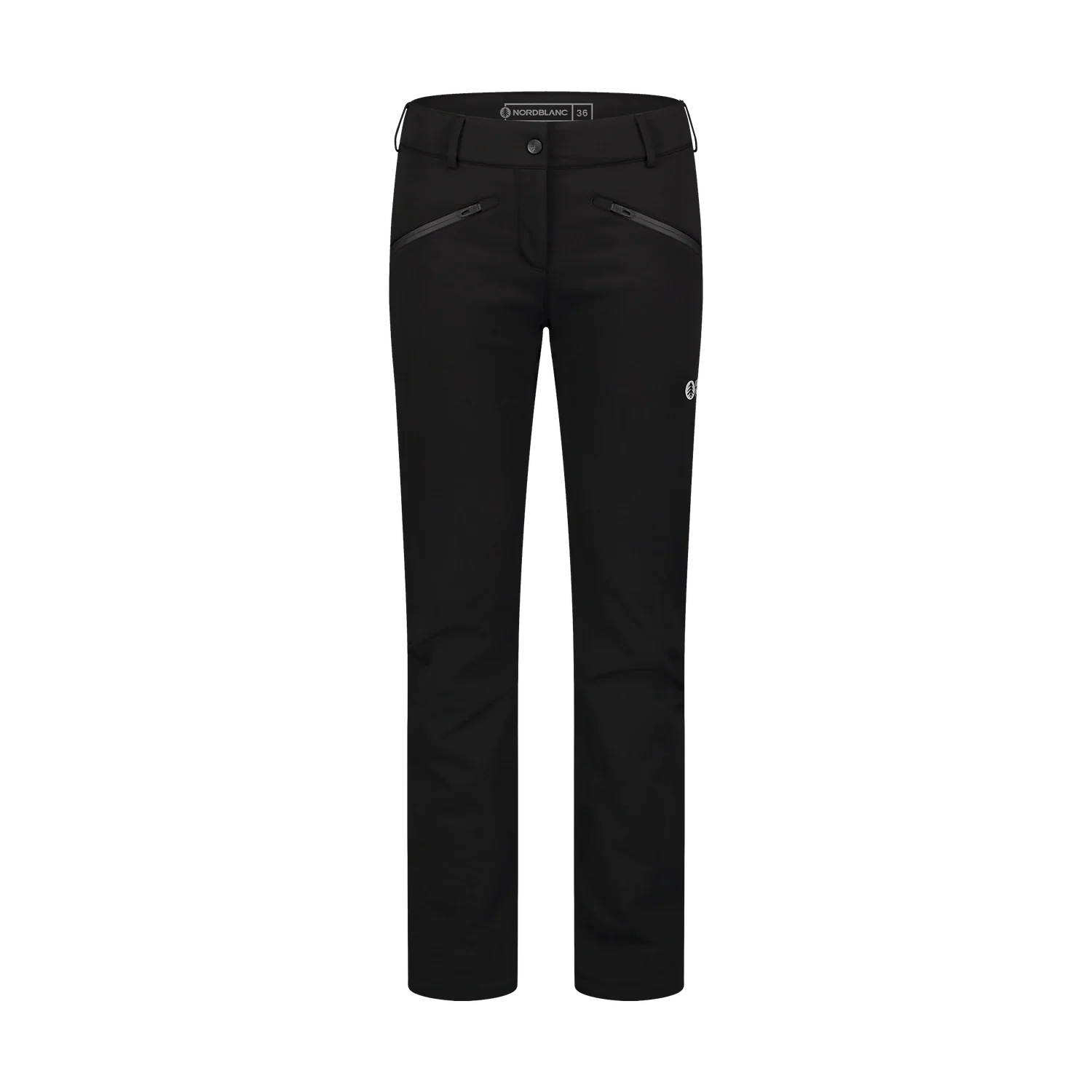 Fleece Gefüttert wasserdichte Softshellhose Damen - SWEEP schwarz
