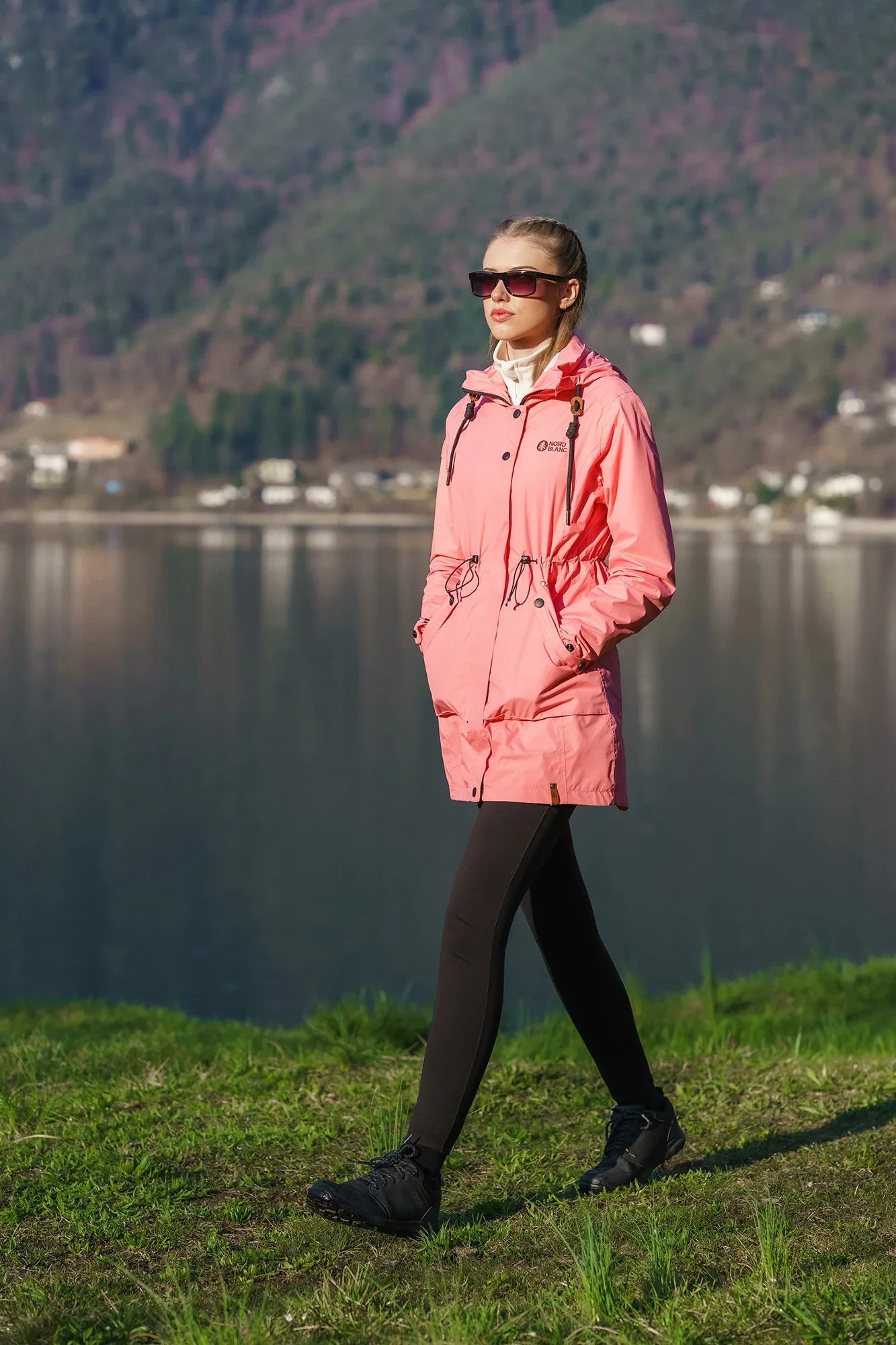Waterproof insulated leggings women's - CINDER black-2