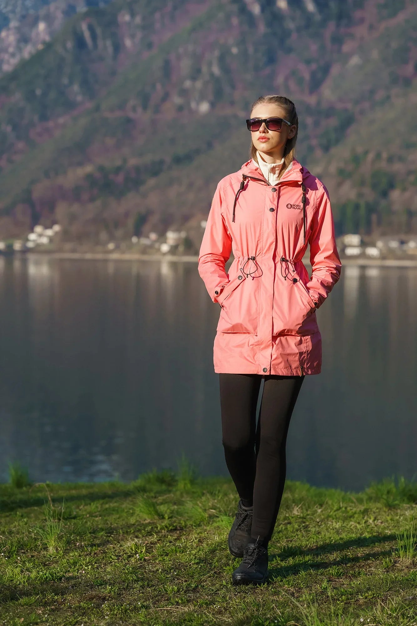 Waterproof insulated leggings women's - CINDER black-3