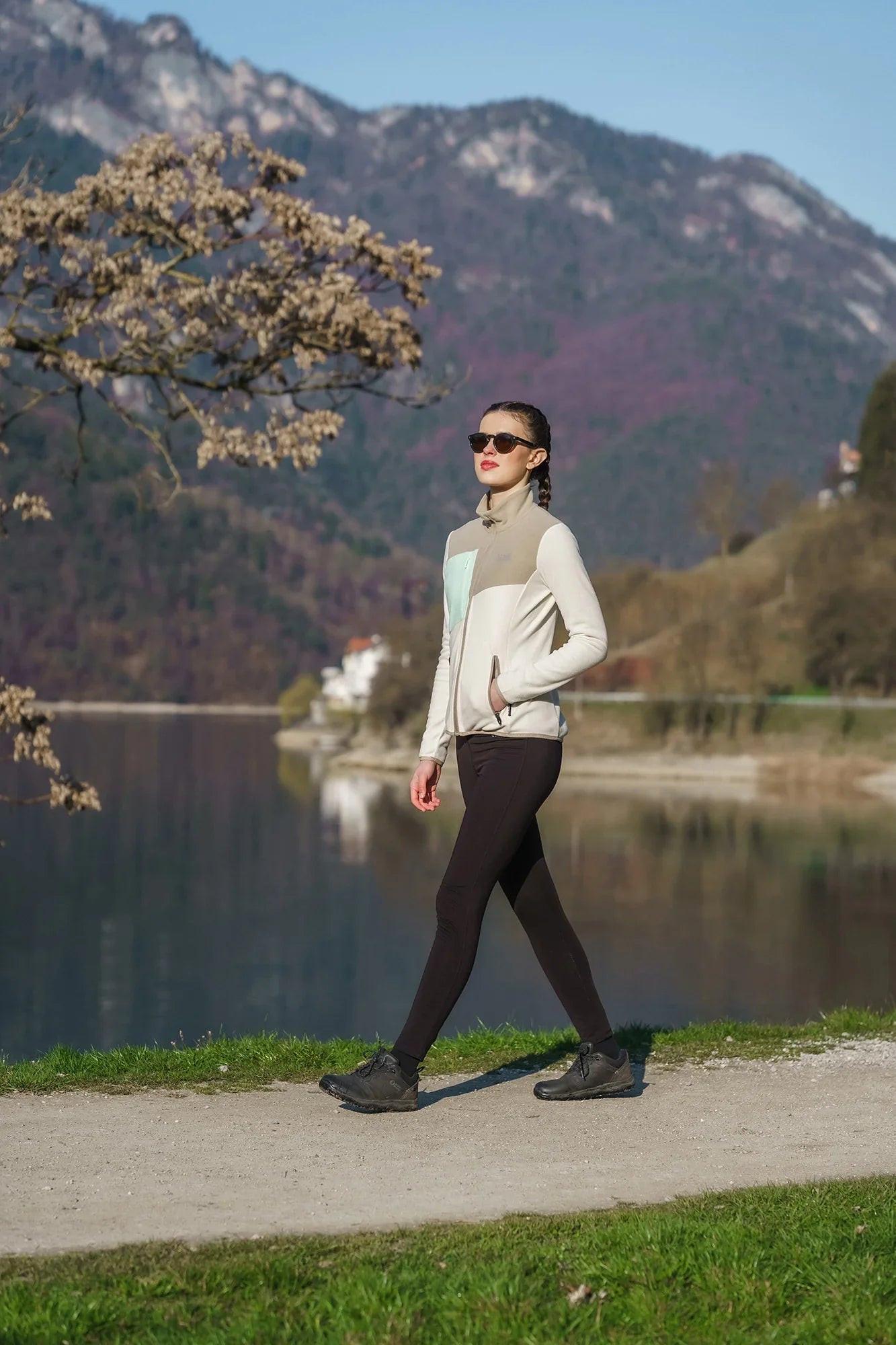 Waterproof insulated leggings women's - CINDER black-4