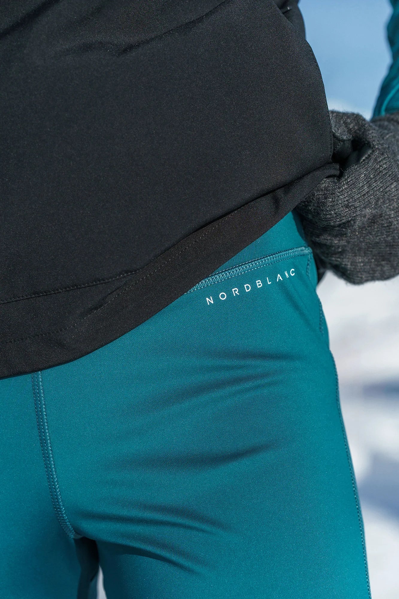 Waterproof insulated leggings women's - CINDER green-8