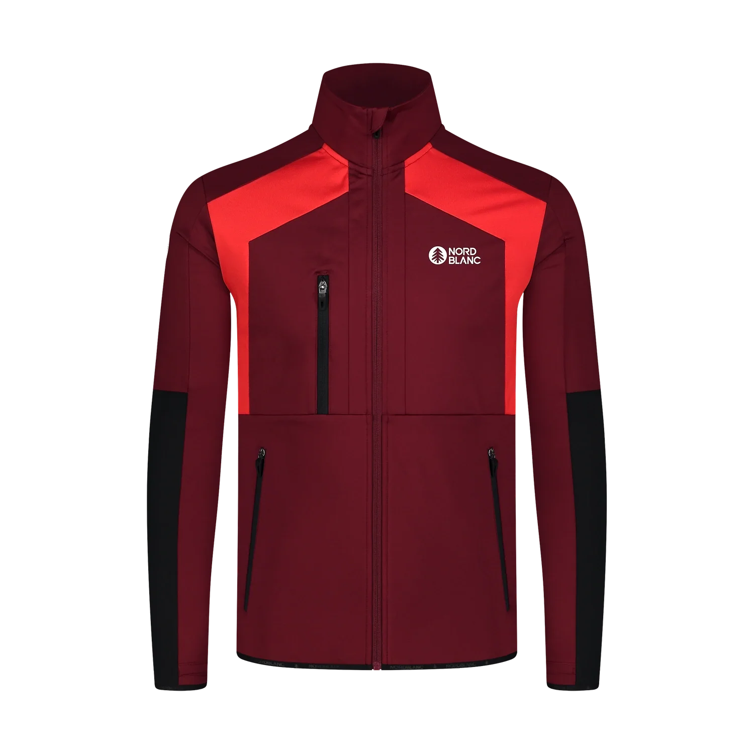 Powerfleece jacket men's - LOAM wine red