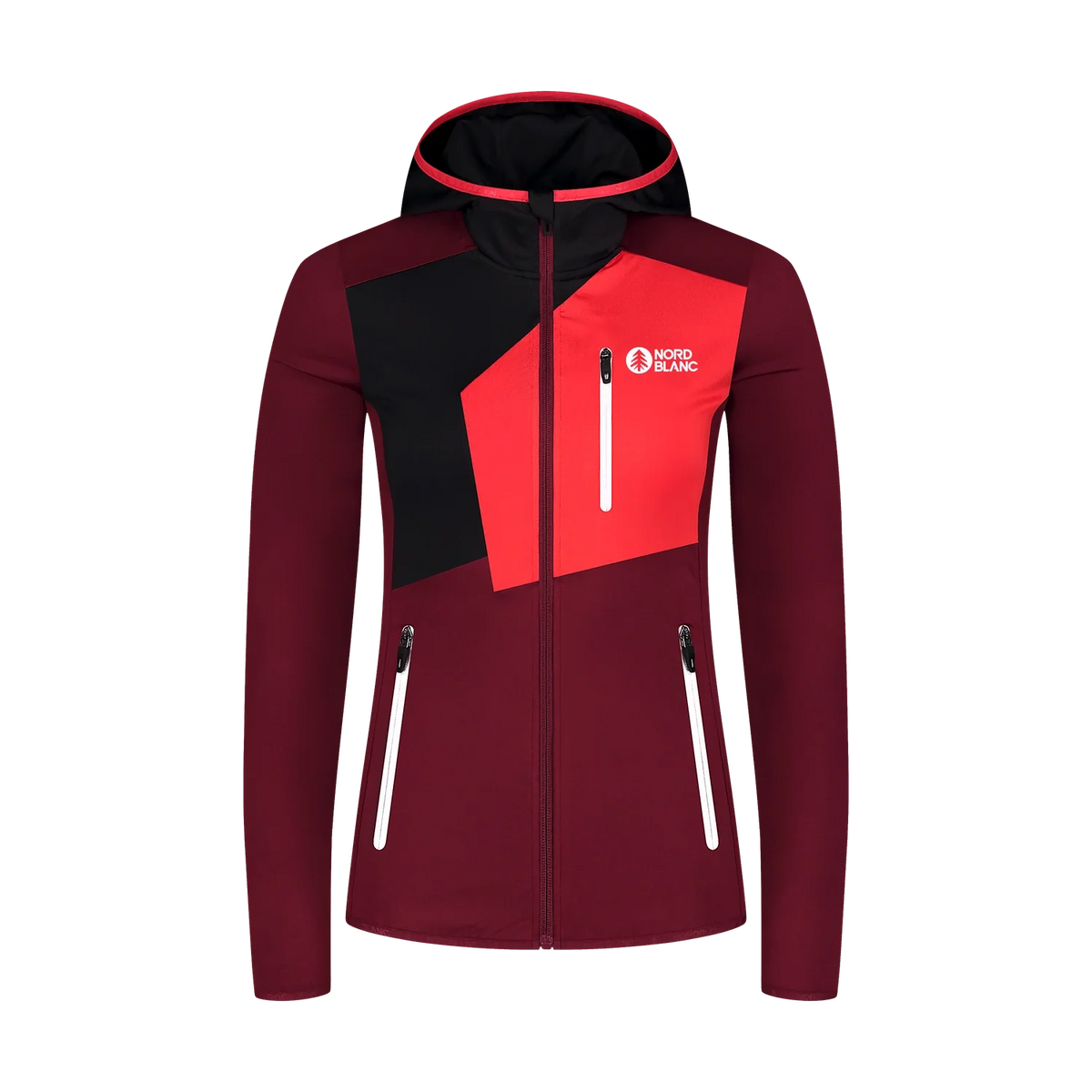 Powerfleece jacket women's - HEMERA wine red-1
