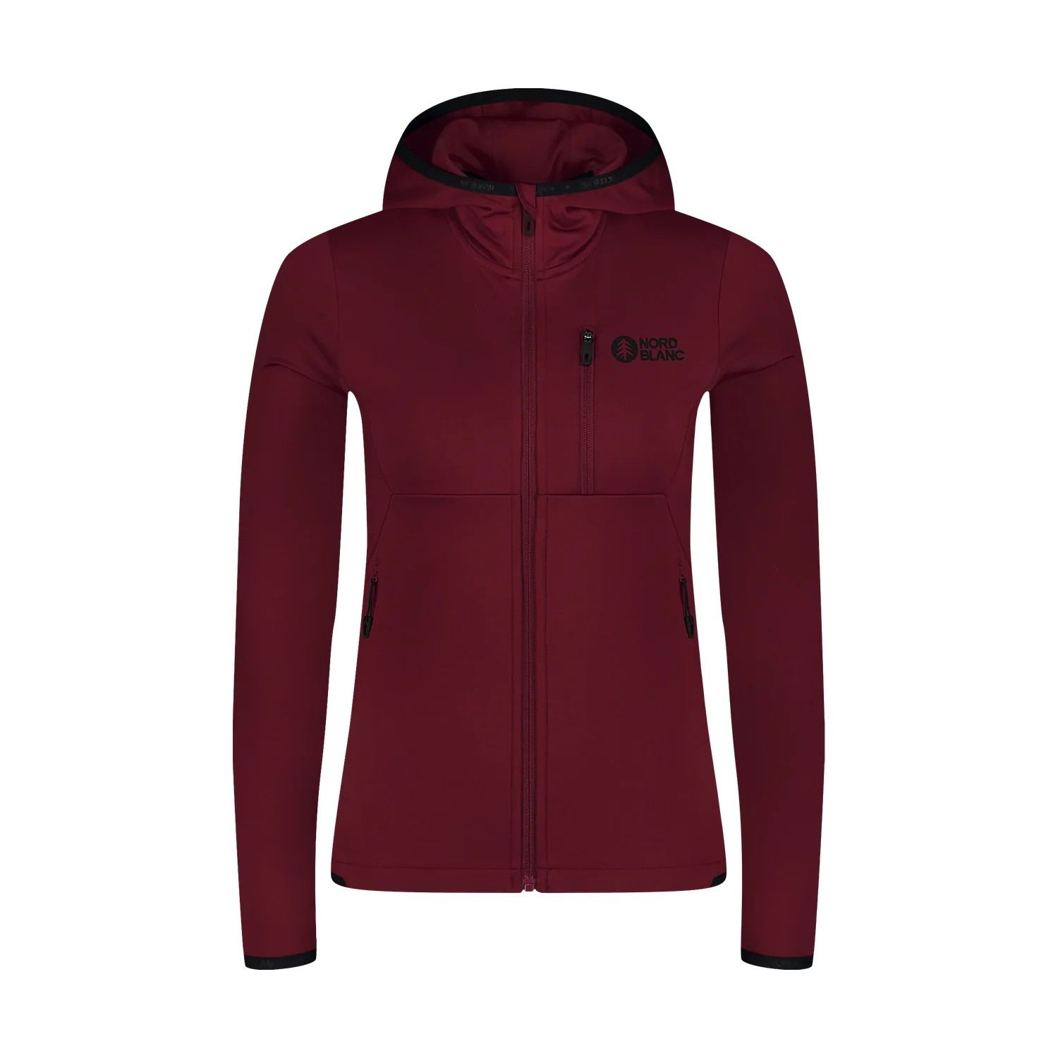 Powerfleecejacke Damen - MIRE weinrot