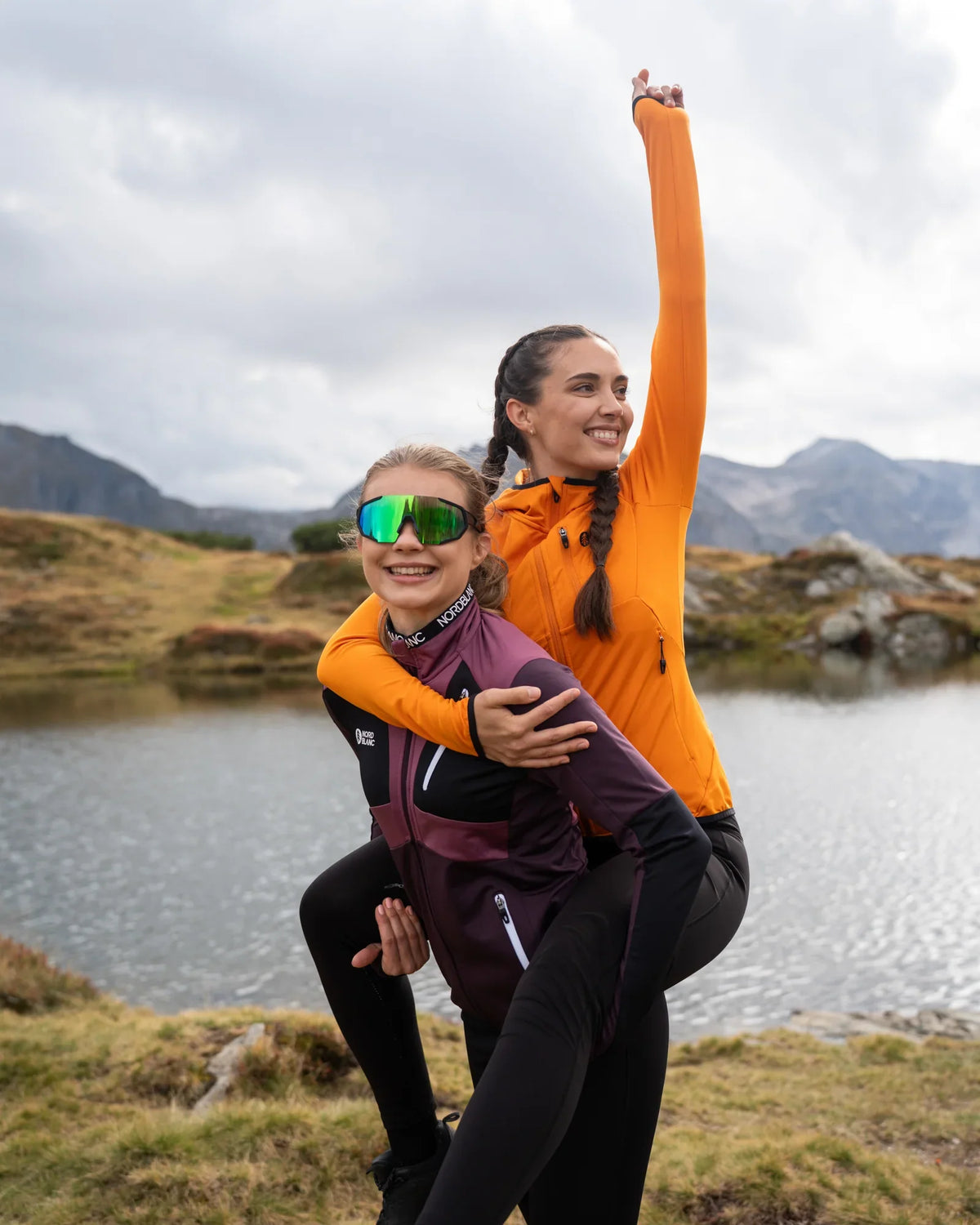 Fleecejacka i POWERFLEECE dam - MIRE orange – bild 2