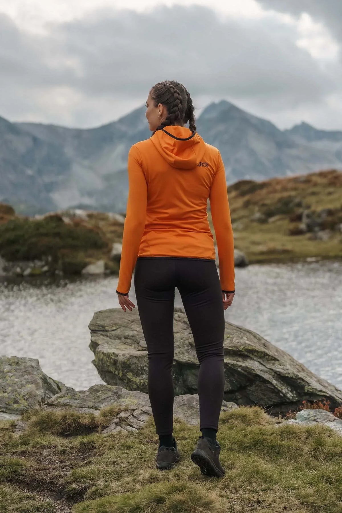 Fleecejacka i POWERFLEECE dam - MIRE orange – bild 5
