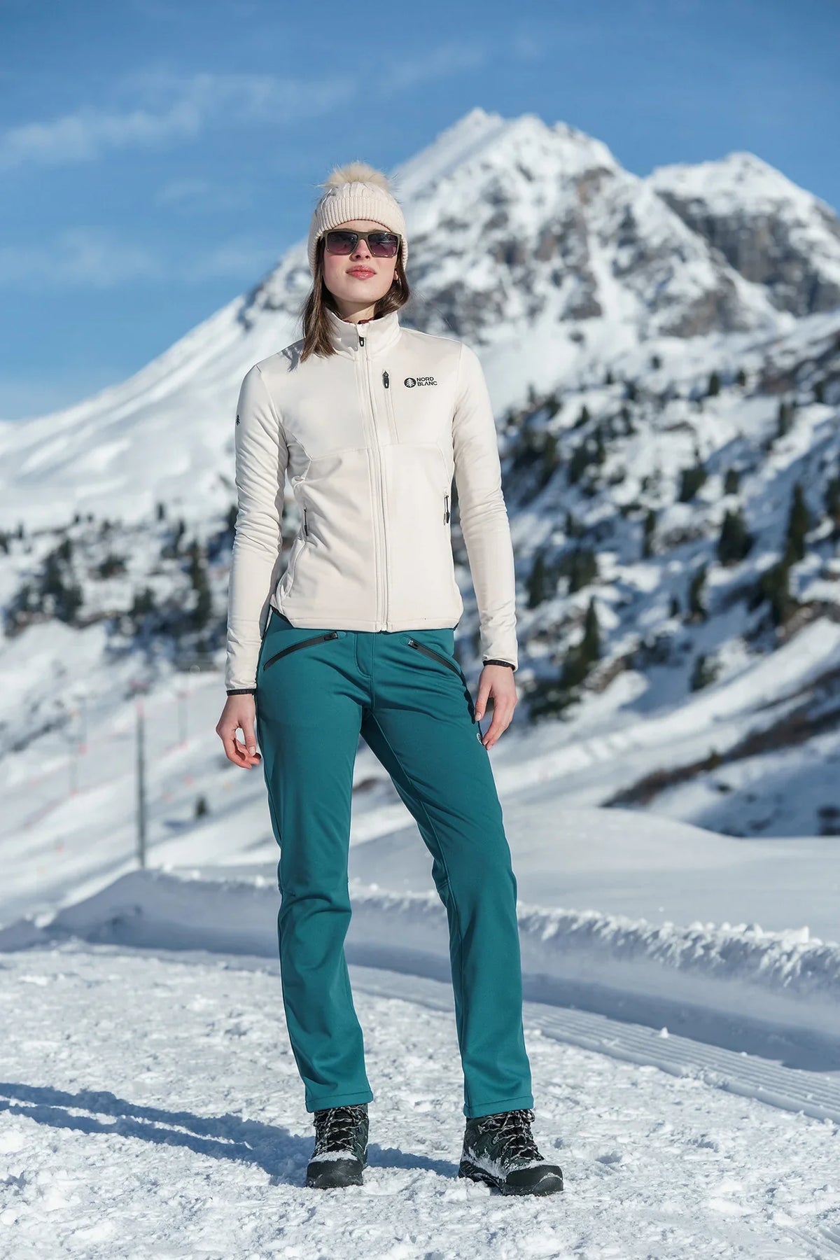 POWERFLEECE fleecevest dames - SEDGE beige – afbeelding 9