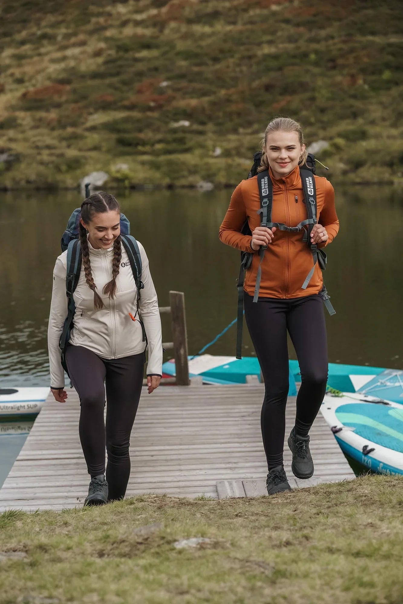 Powerfleece jacket women's - SEDGE brown-2