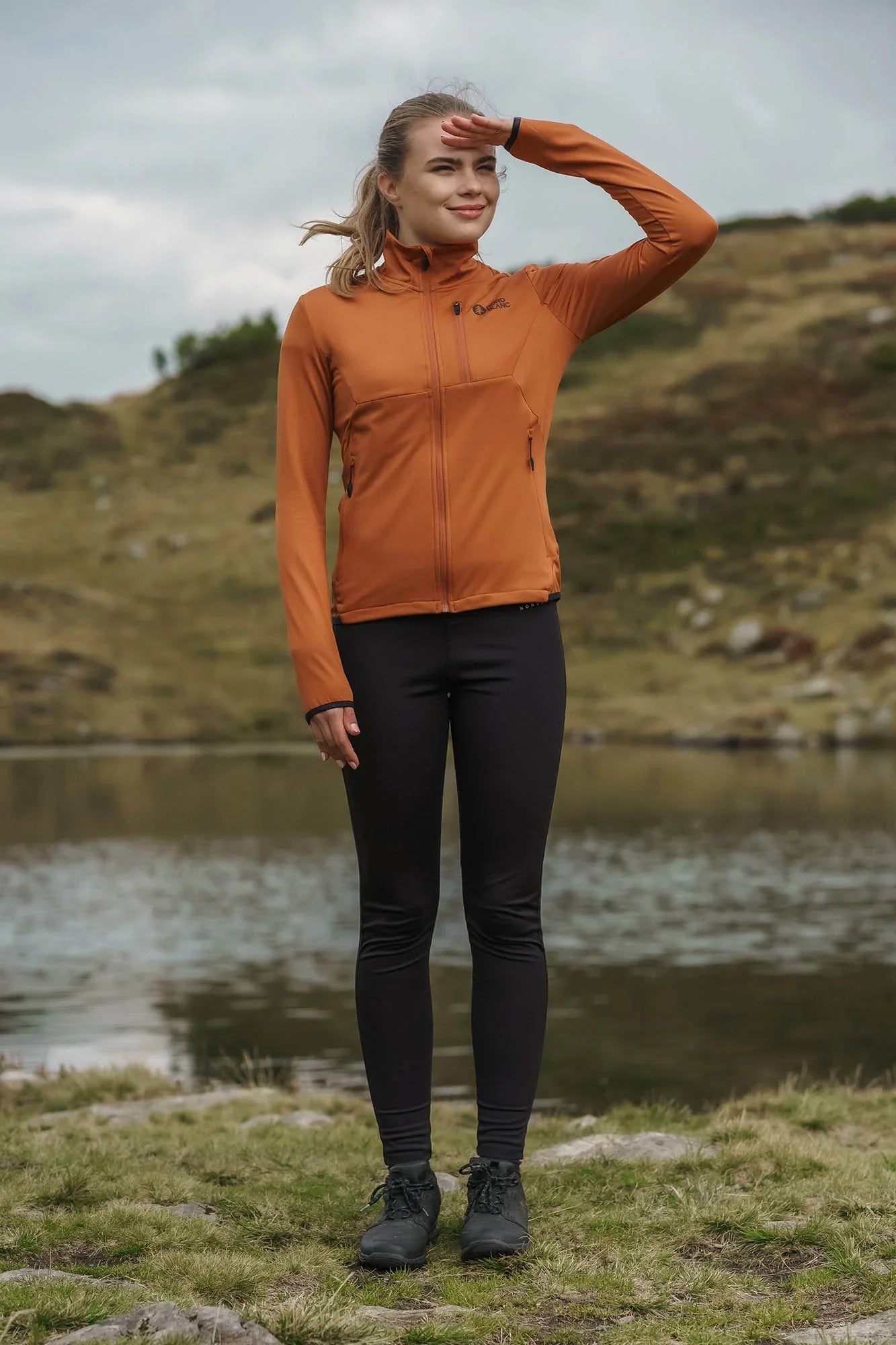 Powerfleece jacket women's - SEDGE brown-3
