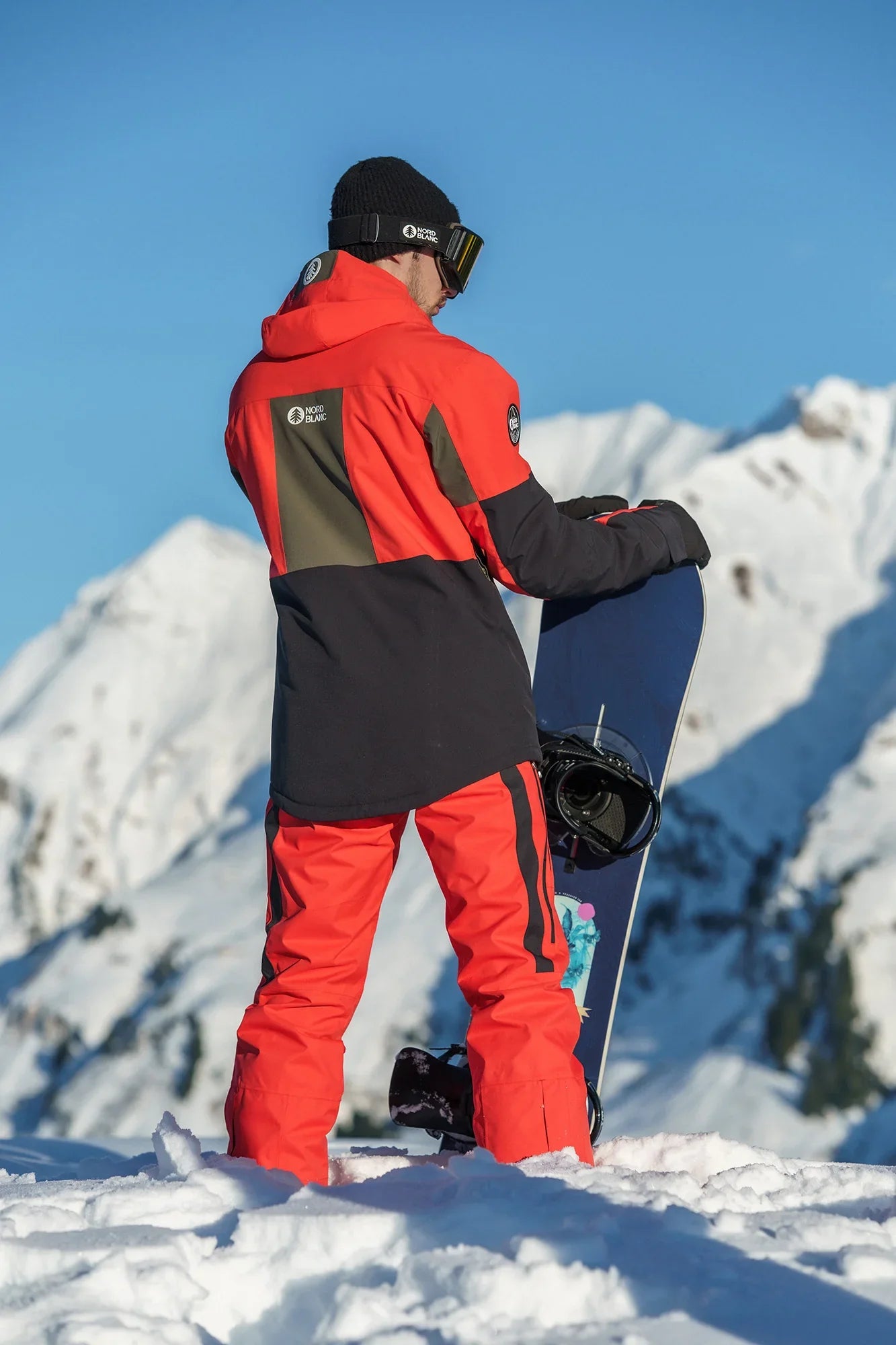 Sí- és snowboardnadrág férfi - SOLAR piros-4