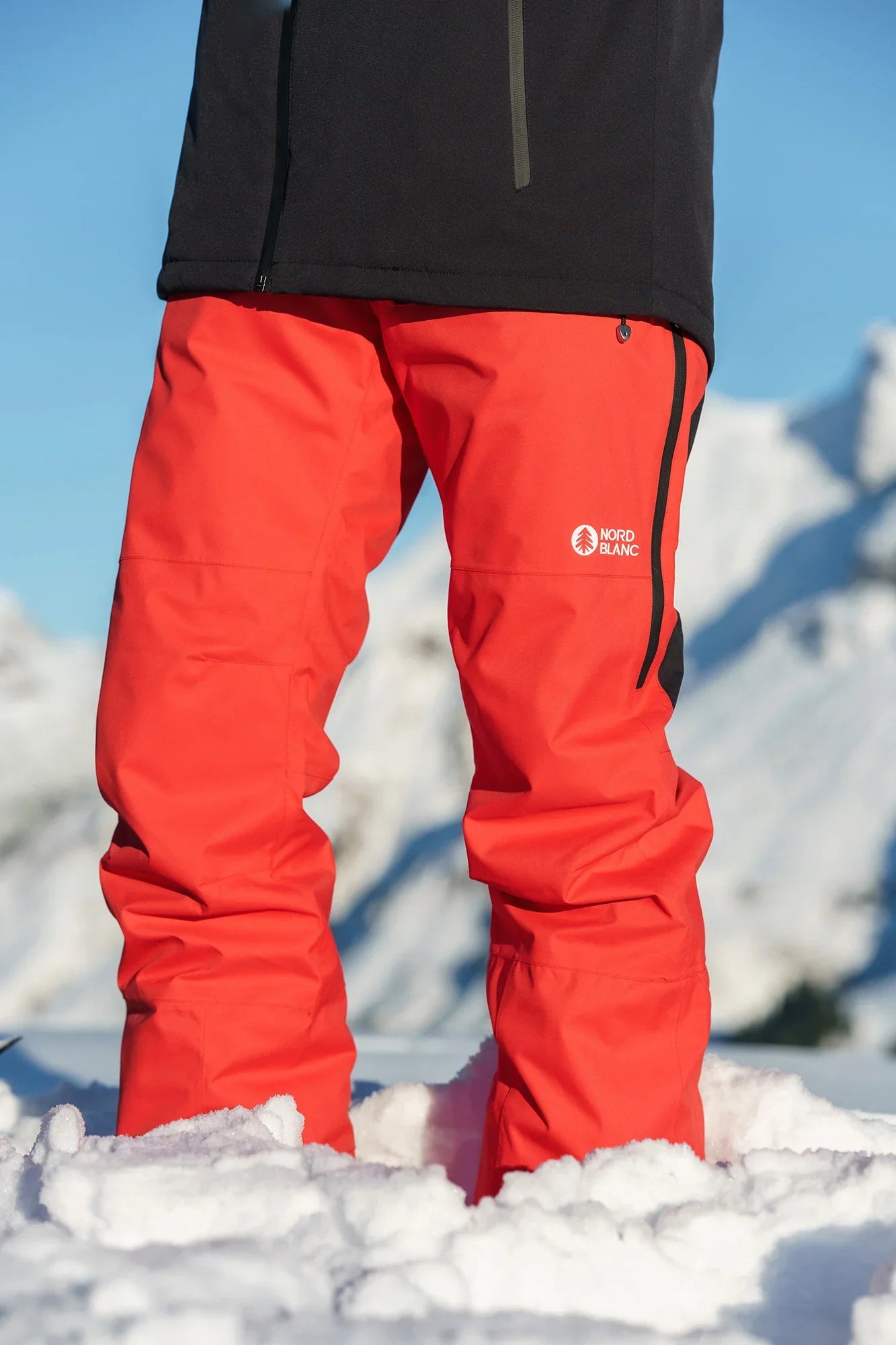 Sí- és snowboardnadrág férfi - SOLAR piros-5