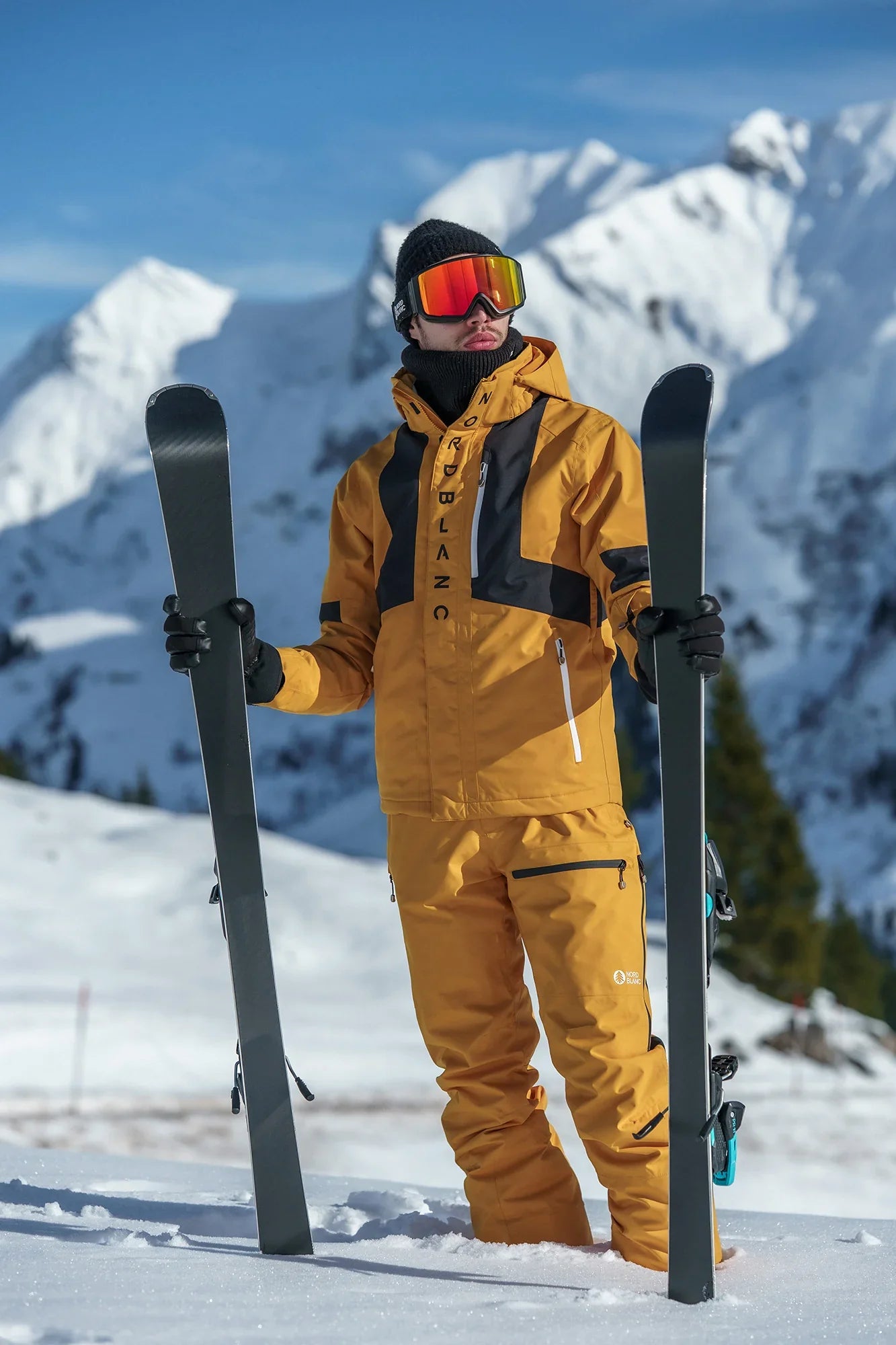 Ski and snowboard pants men's - SOLAR yellow-5