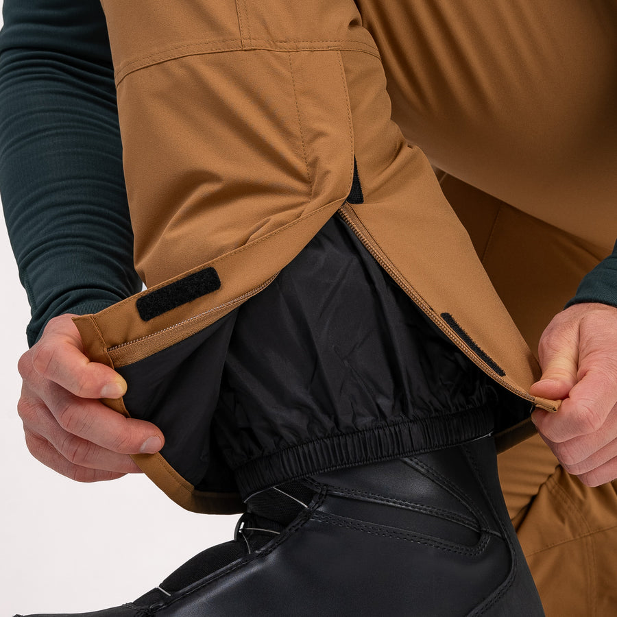 Zips at the bottom leg hem