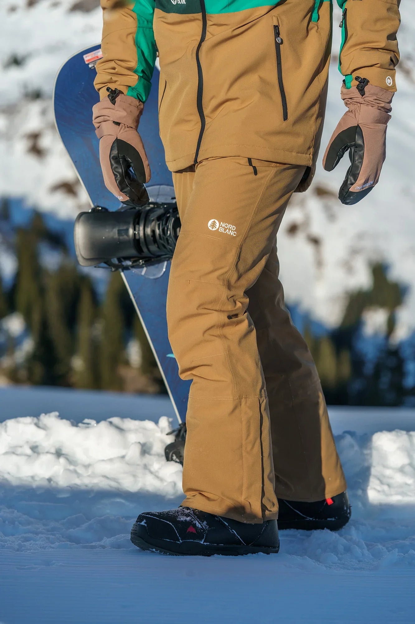 Ski pants men's - SNAG brown-3
