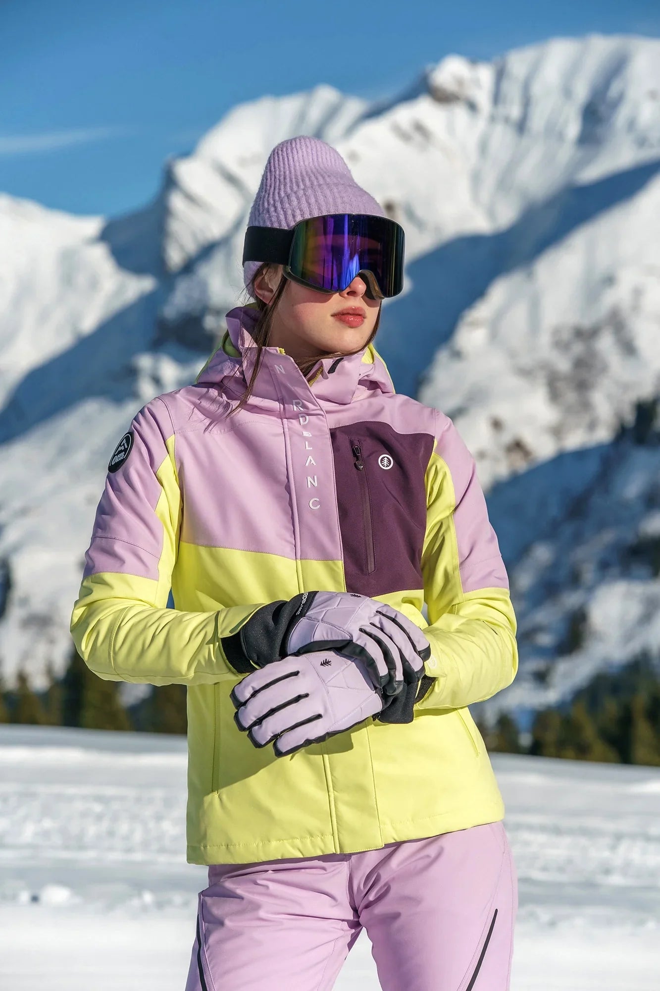 Skijacke Damen - LILT gelb-5