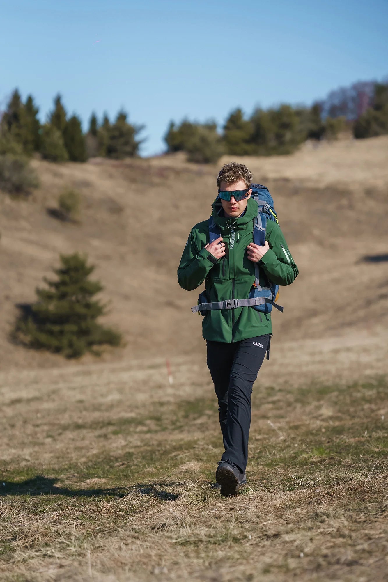 Waterproof 3LL outdoor jacket men's - FORTRESS green-2