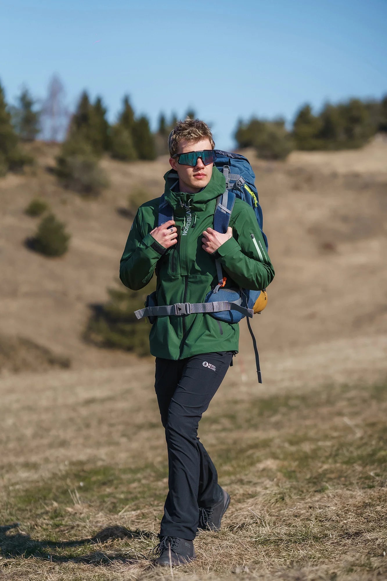Waterproof 3LL outdoor jacket men's - FORTRESS green-3
