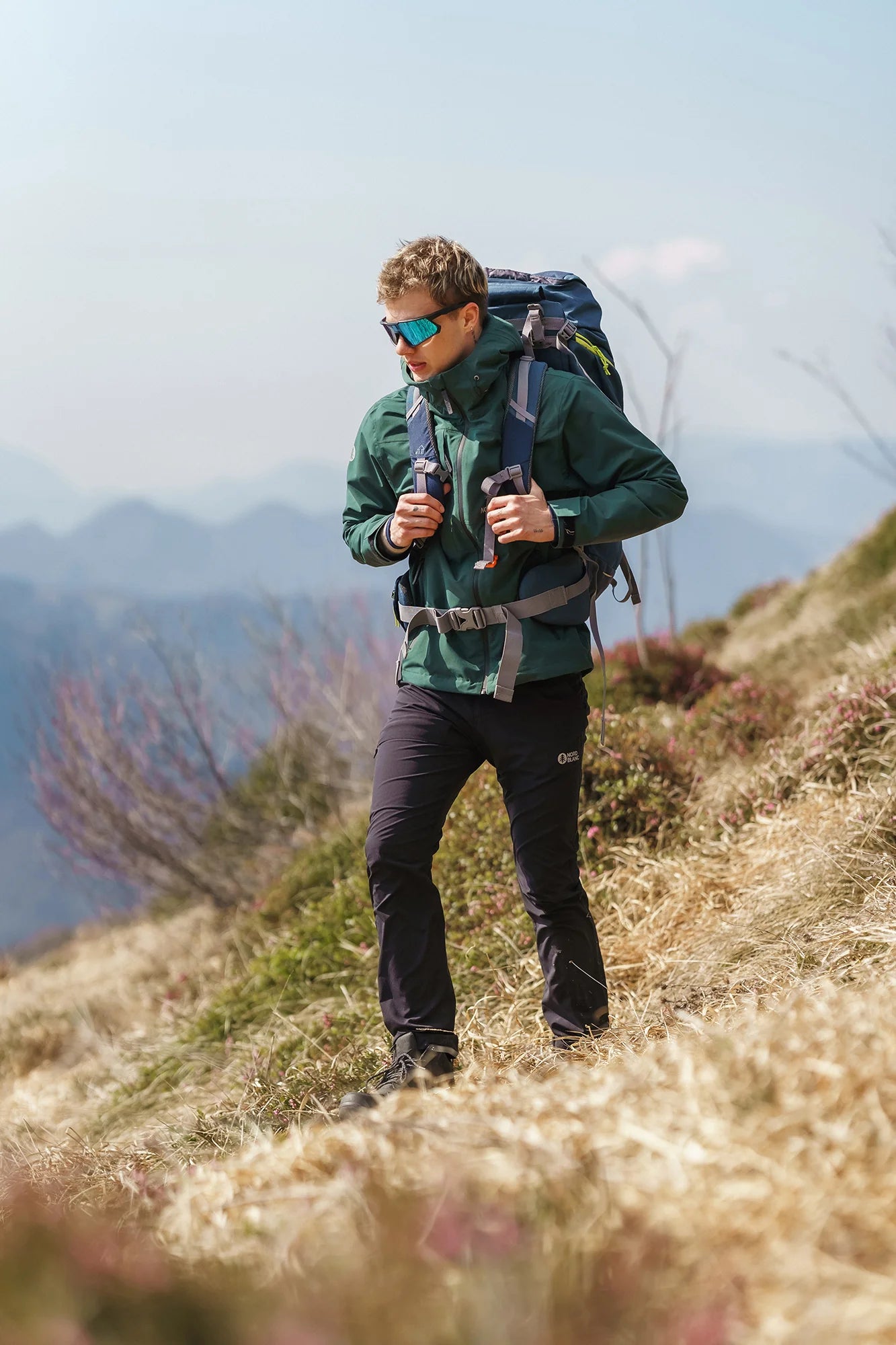 Waterproof outdoor jacket men's - RIGID green-2