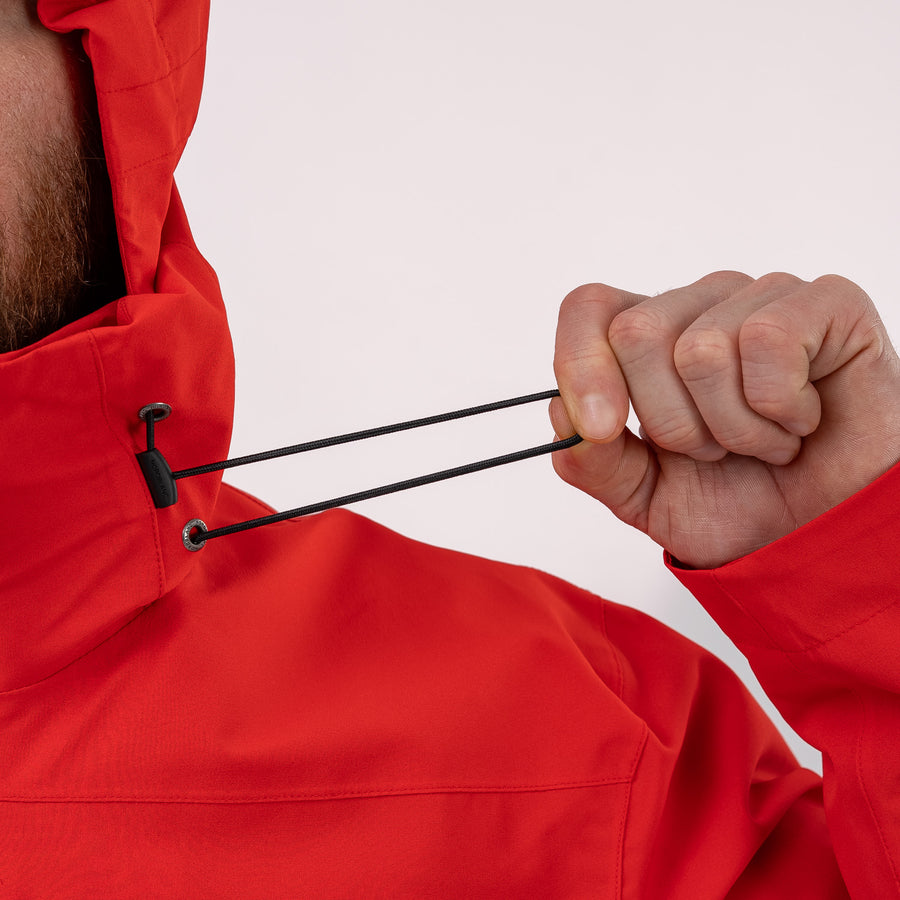 Adjustable hood drawcord