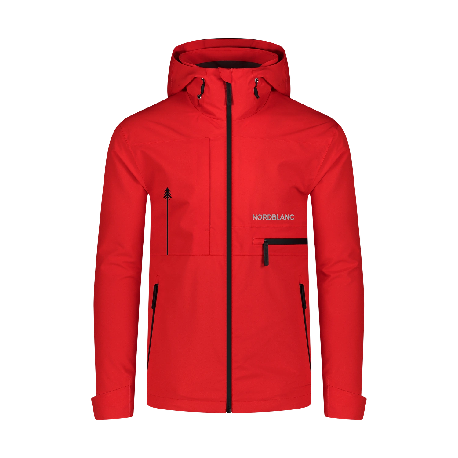 Wasserdichte Outdoor- Jacke Herren - RIGID rot
