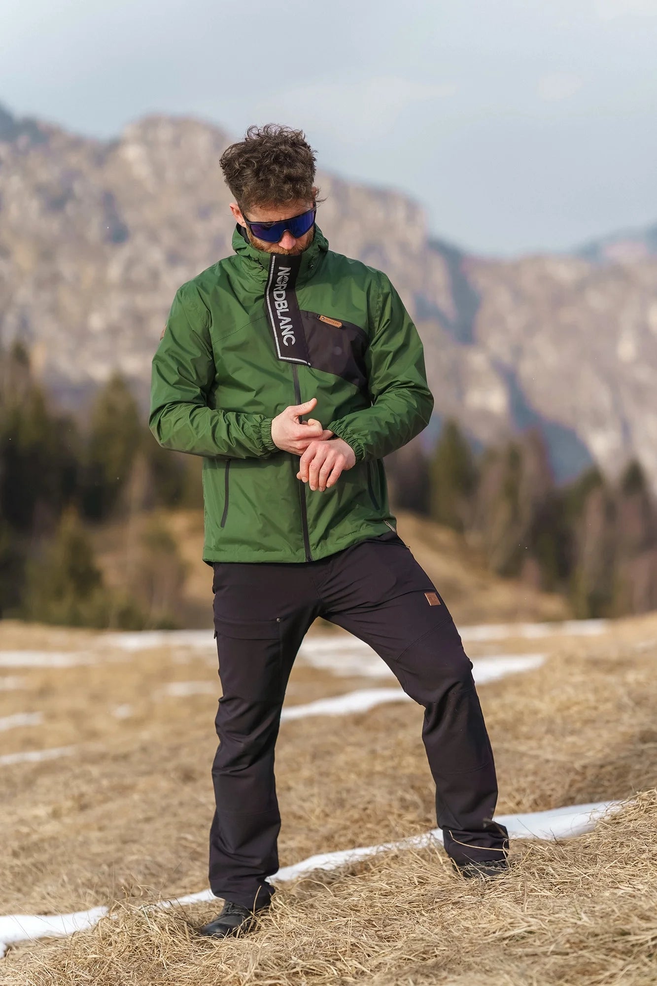 Waterproof jacket men's - COARSE green-3