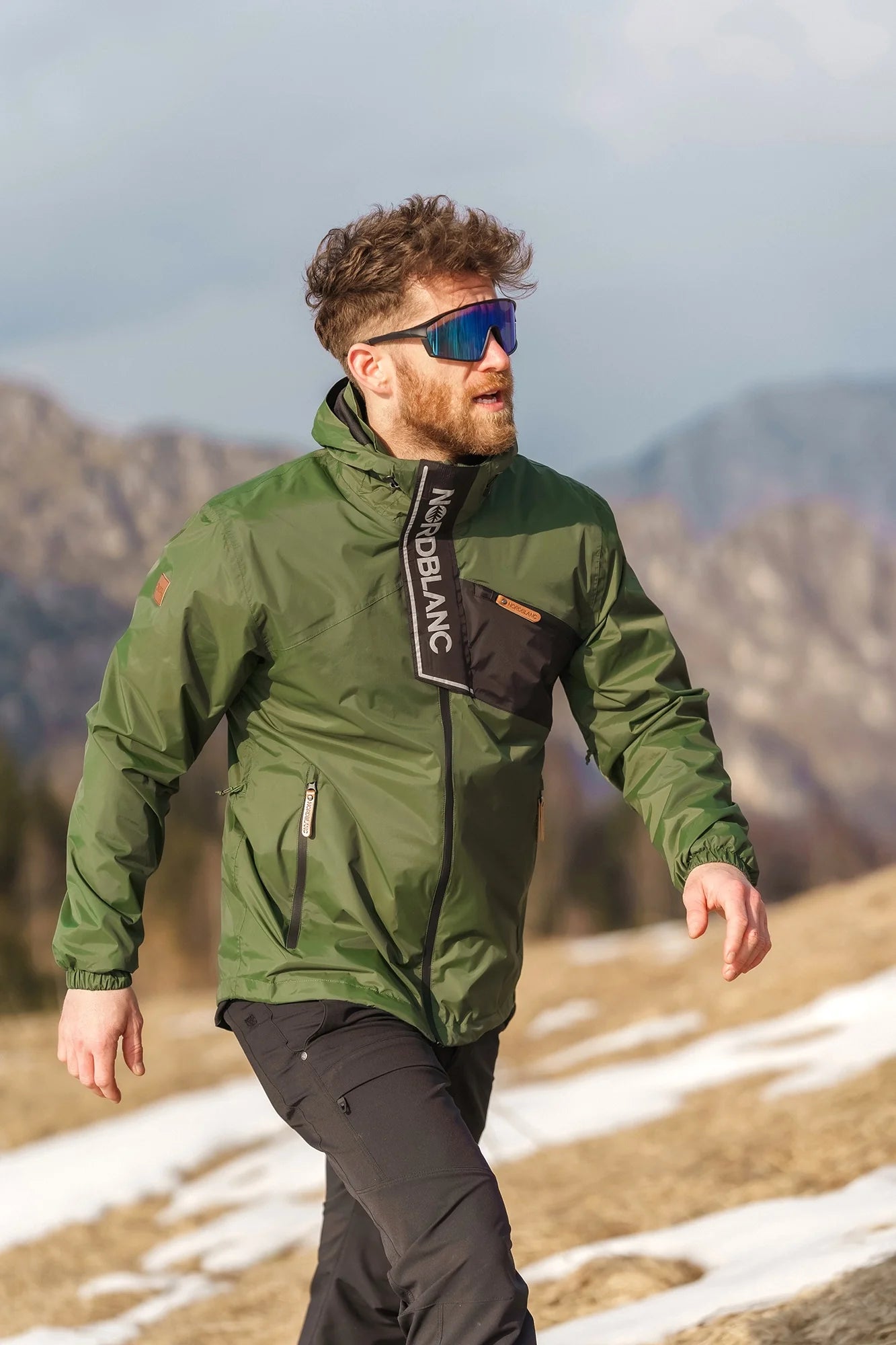 Waterproof jacket men's - COARSE green-5