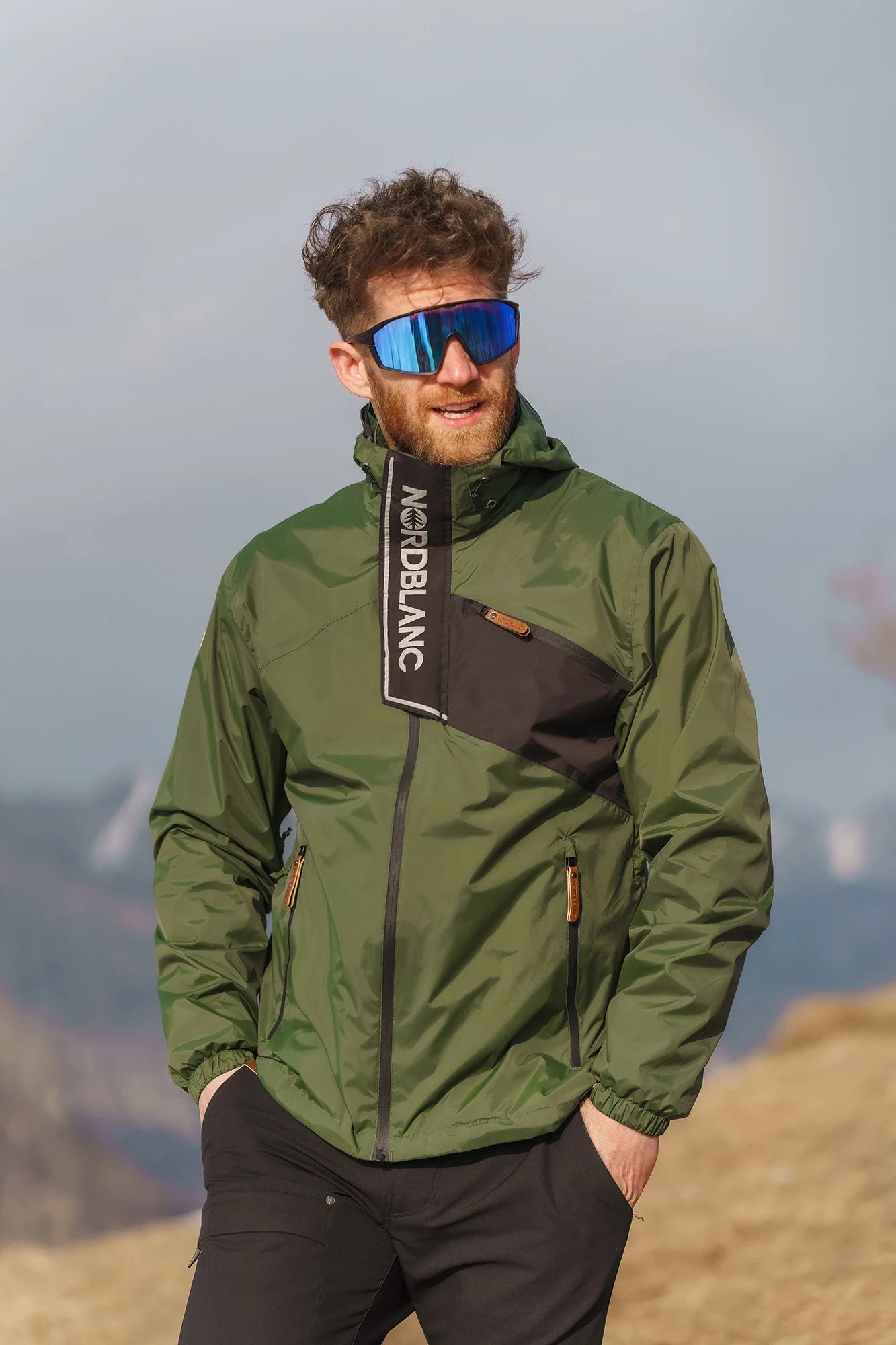 Waterproof jacket men's - COARSE green-6