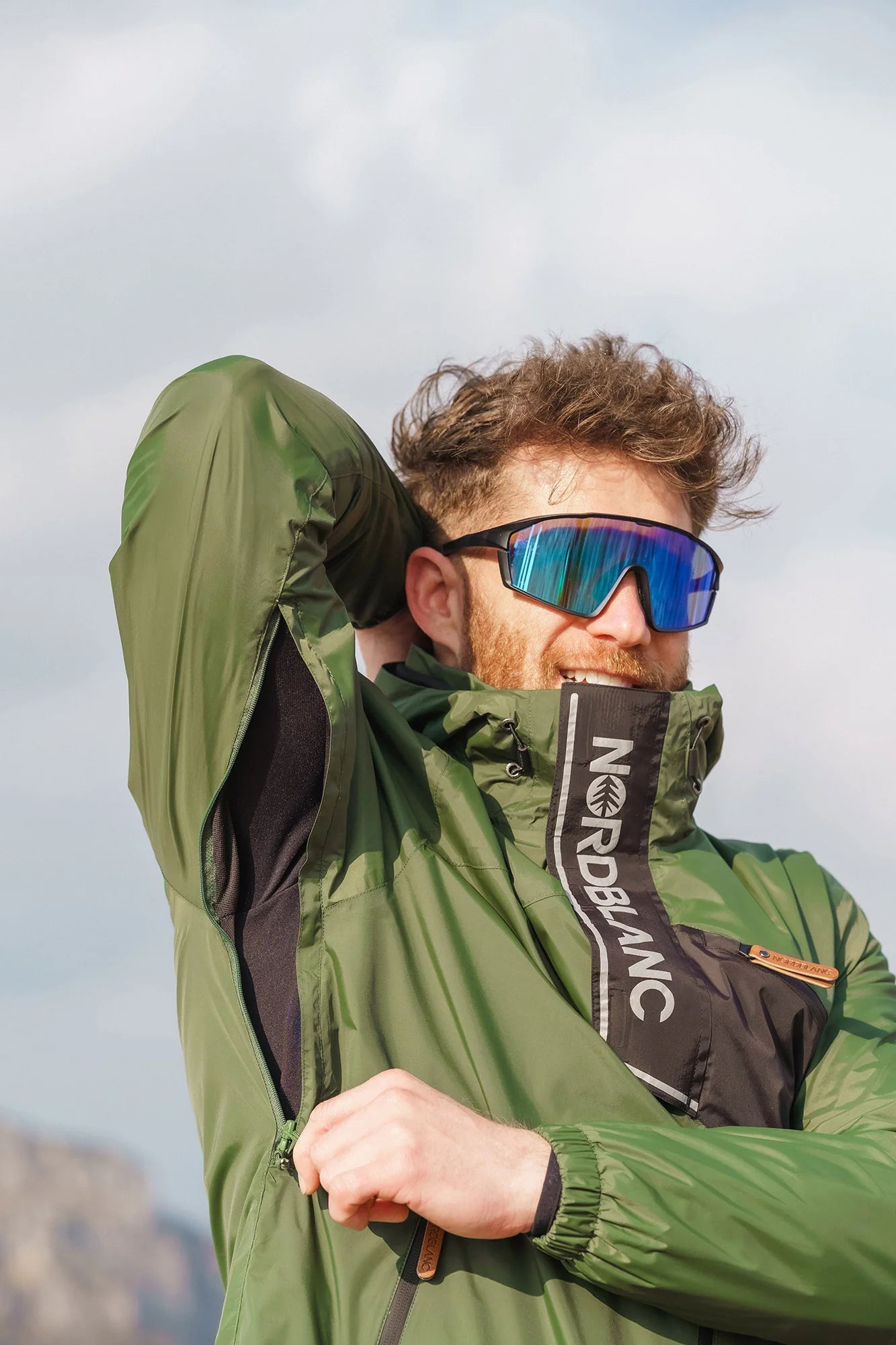 Waterproof jacket men's - COARSE green-8