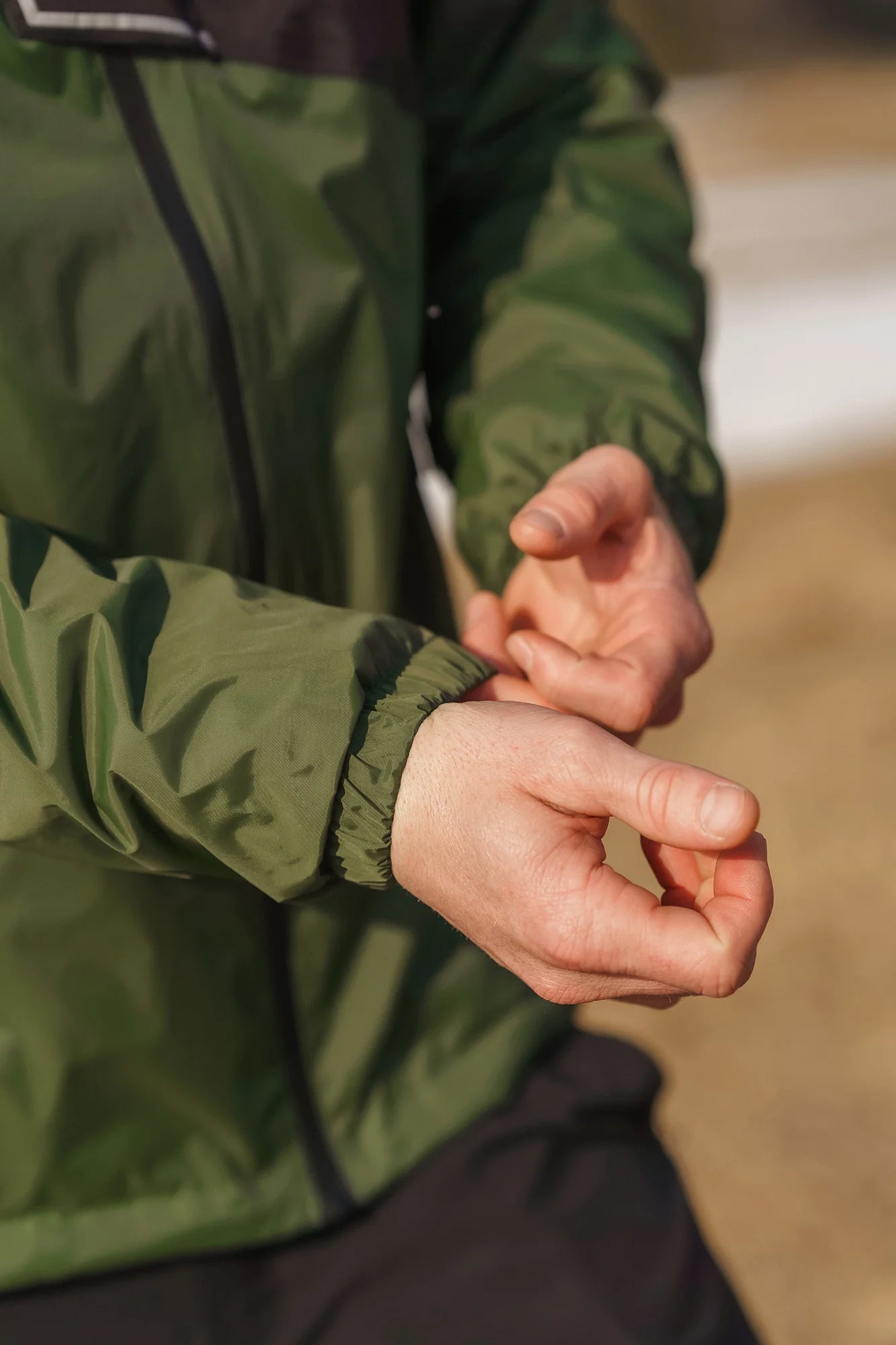 Waterproof jacket men's - COARSE green-12