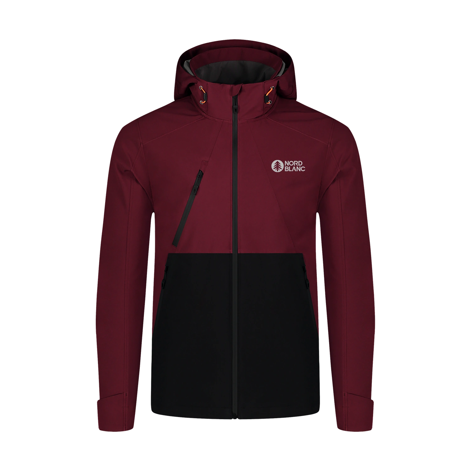 Wasserdichte Leichte- Softshelljacke Herren - OVERLOOK weinrot