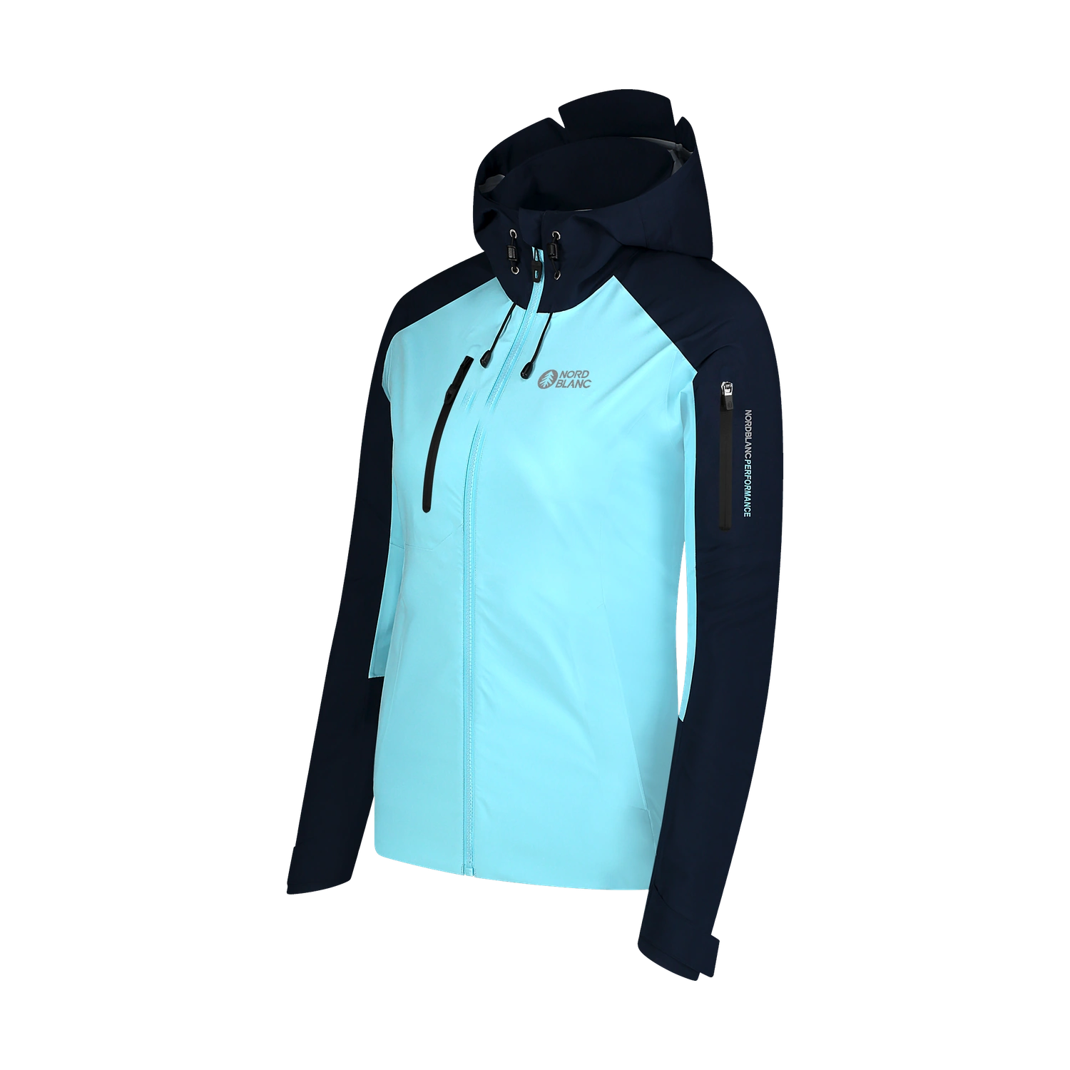 Waterproof 3LL outdoor jacket women's - HEYDAY blue-3
