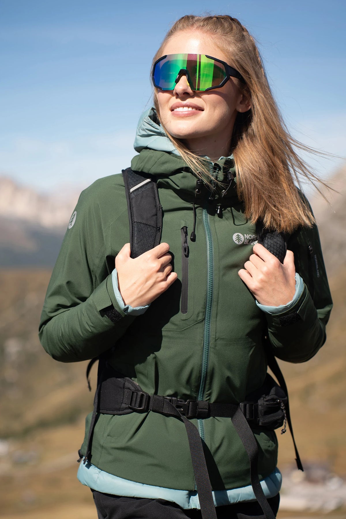 Vodootporna 3LL outdoor jakna ženska - HEYDAY zelena – slika 12