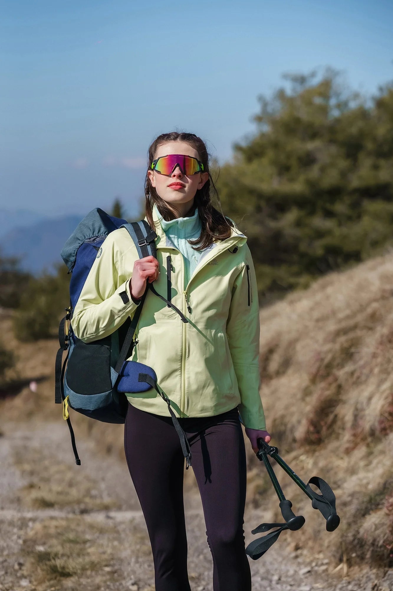 Nepromokavá 3LL outdoorová bunda dámská - HEYDAY žlutá-5