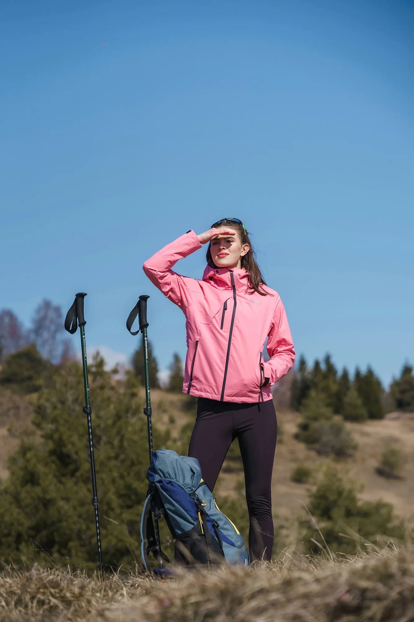 Vodootporna outdoor jakna ženska - BOURNE ružičasta-3